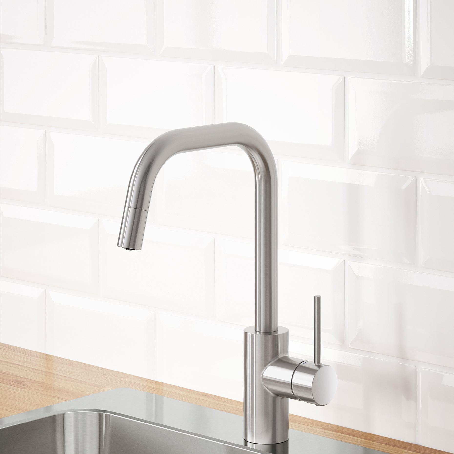 ÄLMAREN, kitchen mixer tap w pull-out spout, 803.416.46
