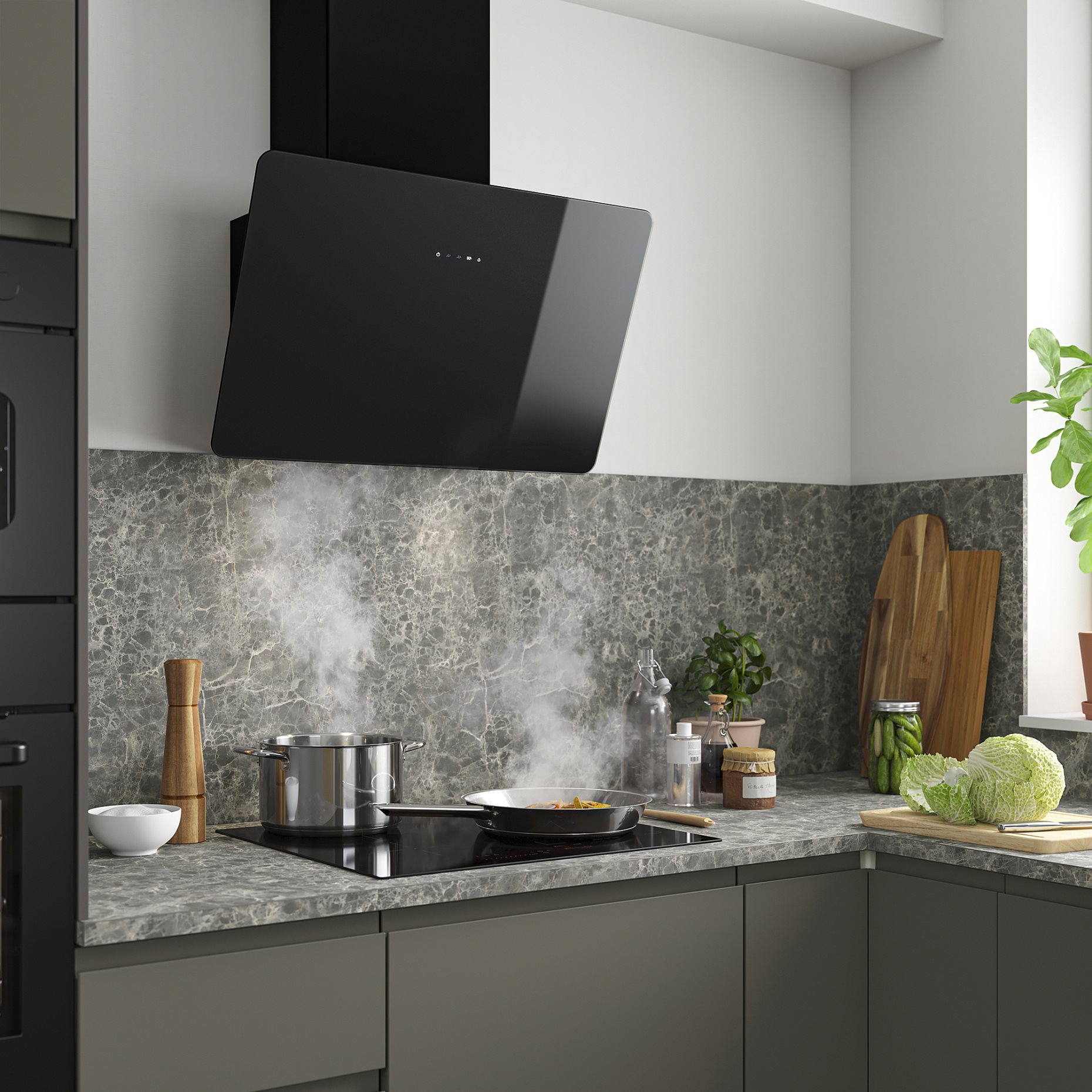 FINSMAKARE, wall mounted extractor hood, 803.923.20