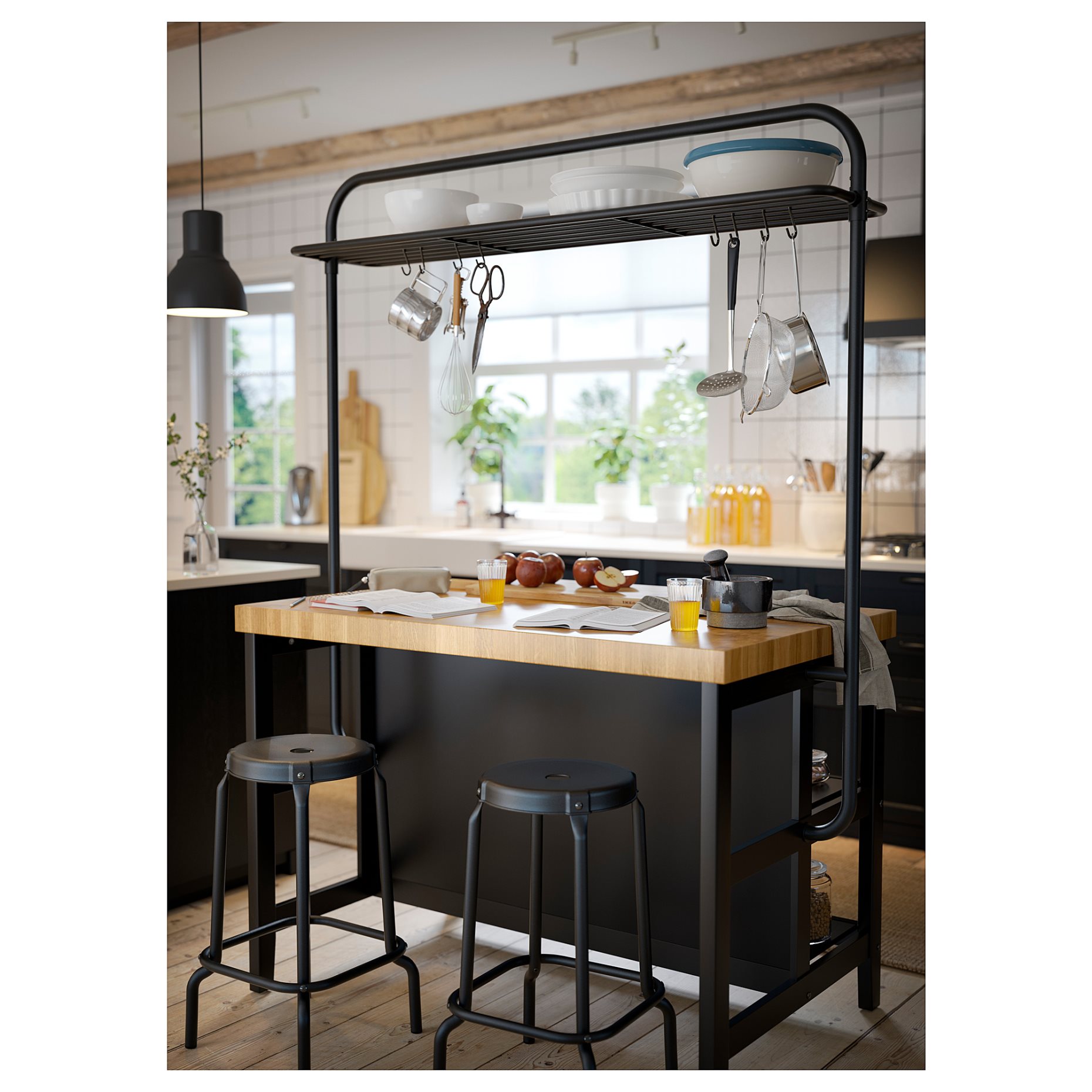 VADHOLMA, rack for kitchen island, 804.023.81
