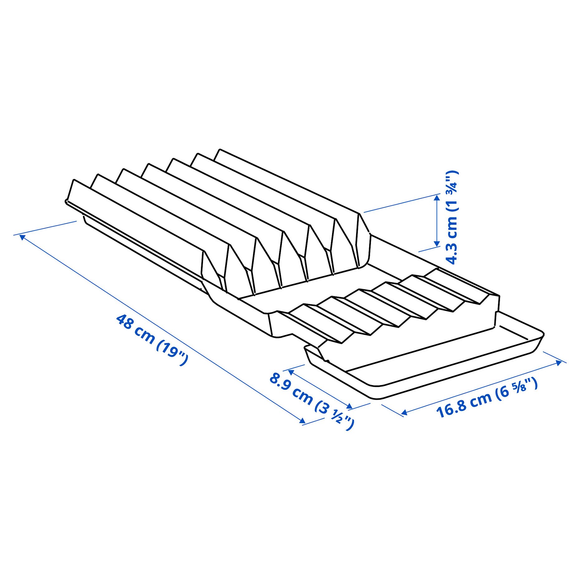 UPPDATERA, knife rack, 20x50 cm, 804.332.07