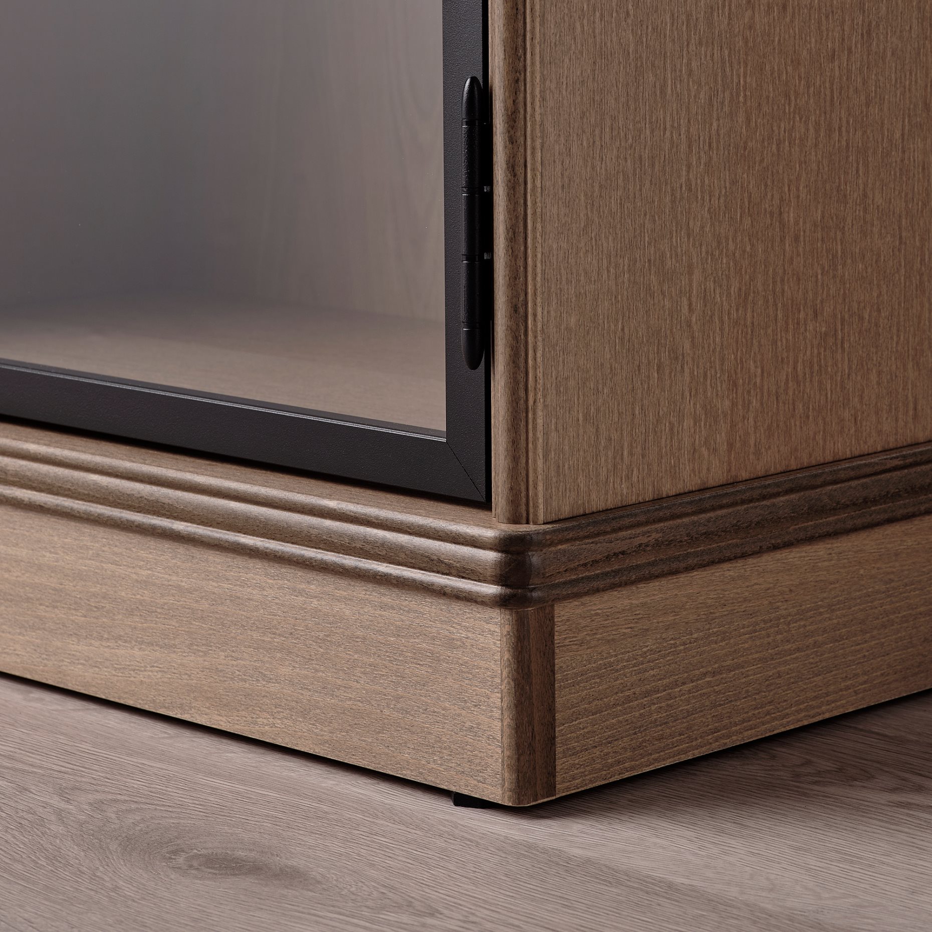 LANESUND, glass-door cabinet, 121x37x152 cm, 804.665.56