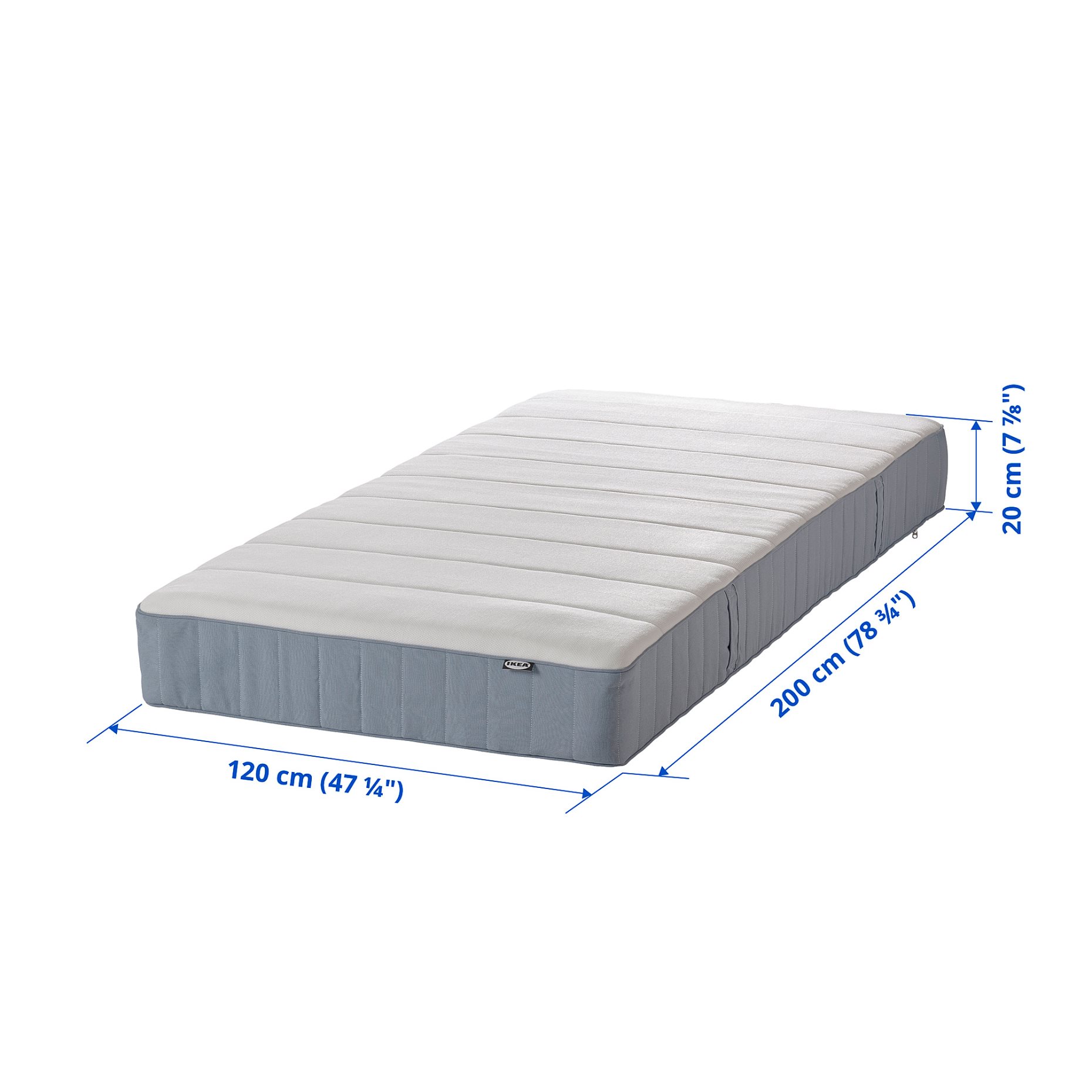 VESTERÖY, pocket sprung mattress/extra firm, 120x200 cm, 804.700.87
