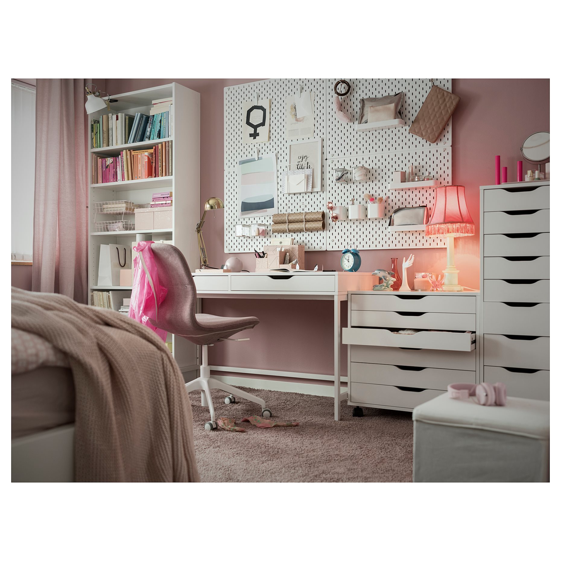 ALEX, desk, 131x58 cm, 804.834.38