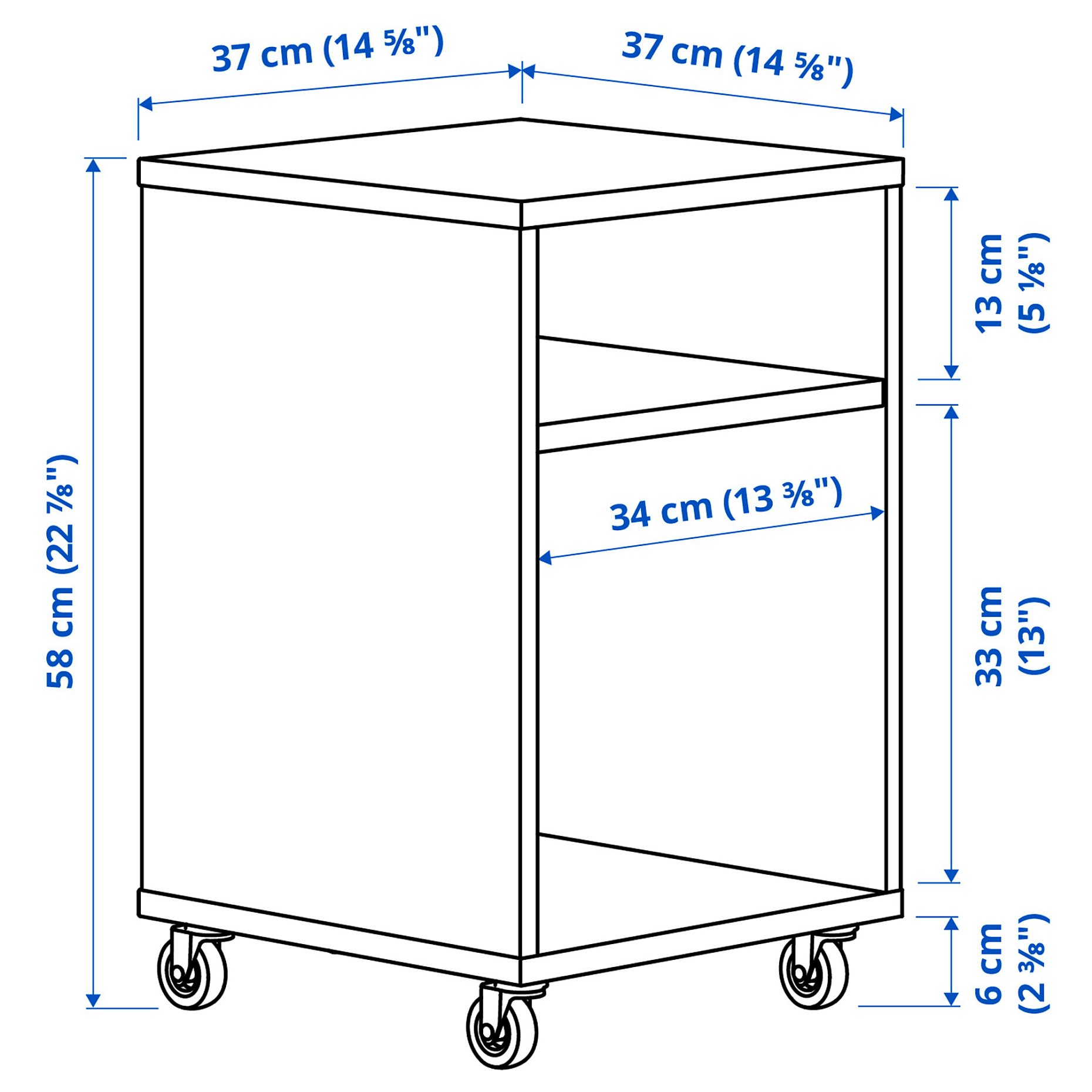 VIHALS, bedside table, 37x37 cm, 804.887.37