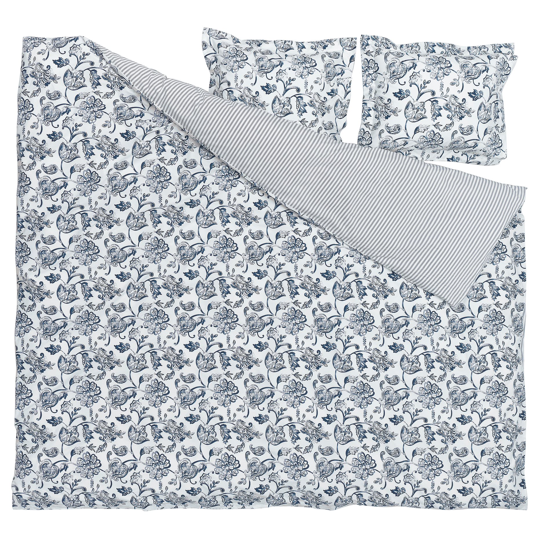JUNIMAGNOLIA, quilt cover and 2 pillowcases, 240x220/50x60 cm, 804.932.77