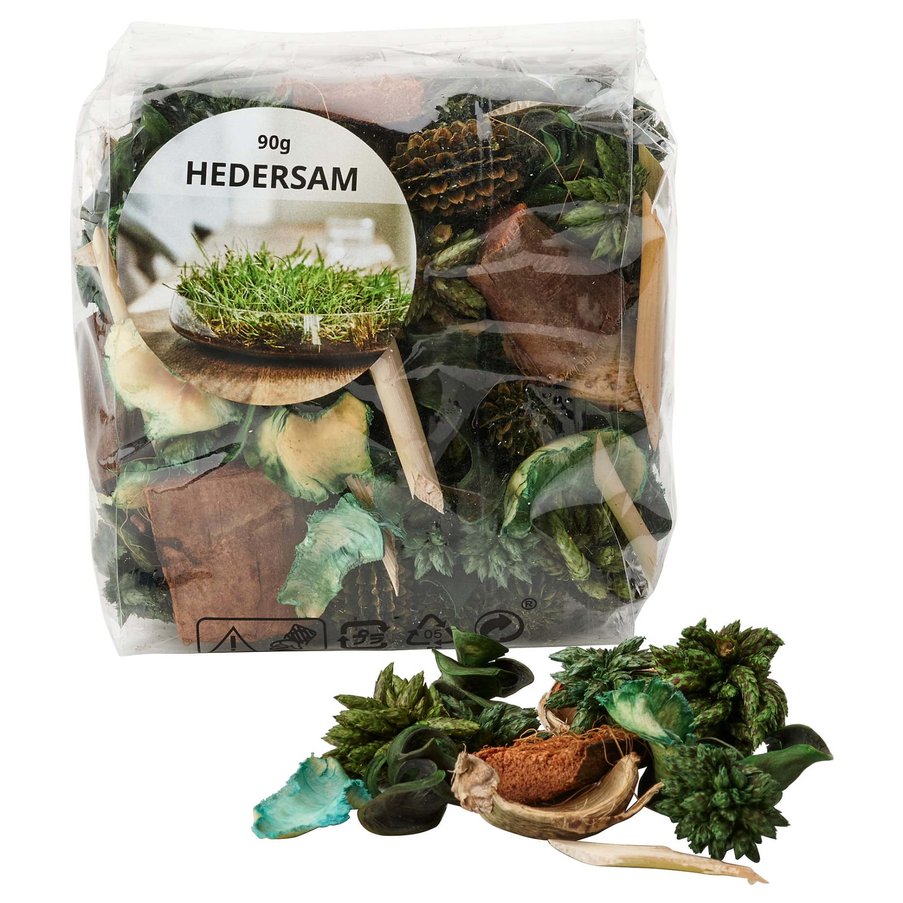 HEDERSAM, scented potpourri/Fresh grass, 90 g, 805.027.43