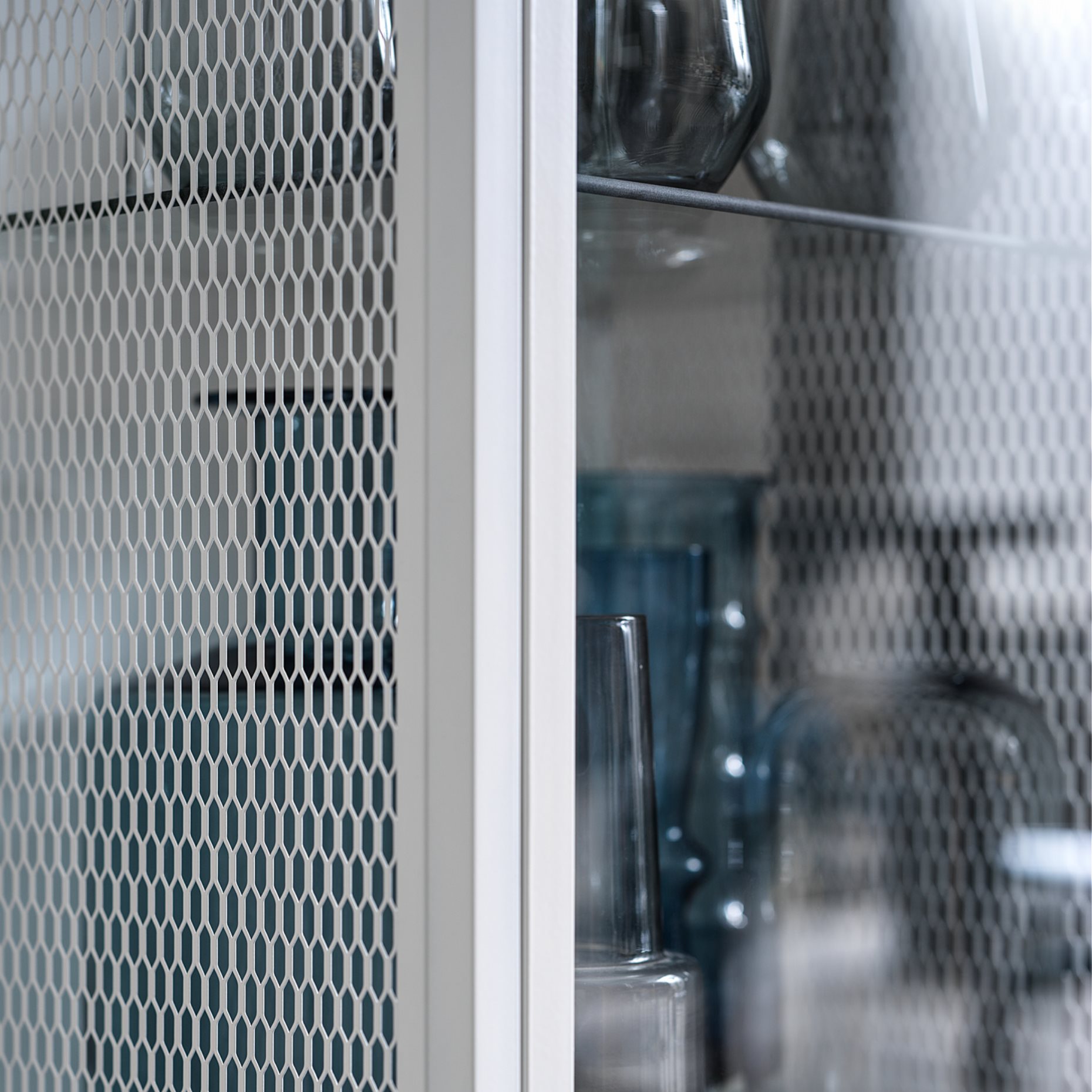 BAGGEBO, cabinet with glass doors, 34x30x116 cm, 805.029.98