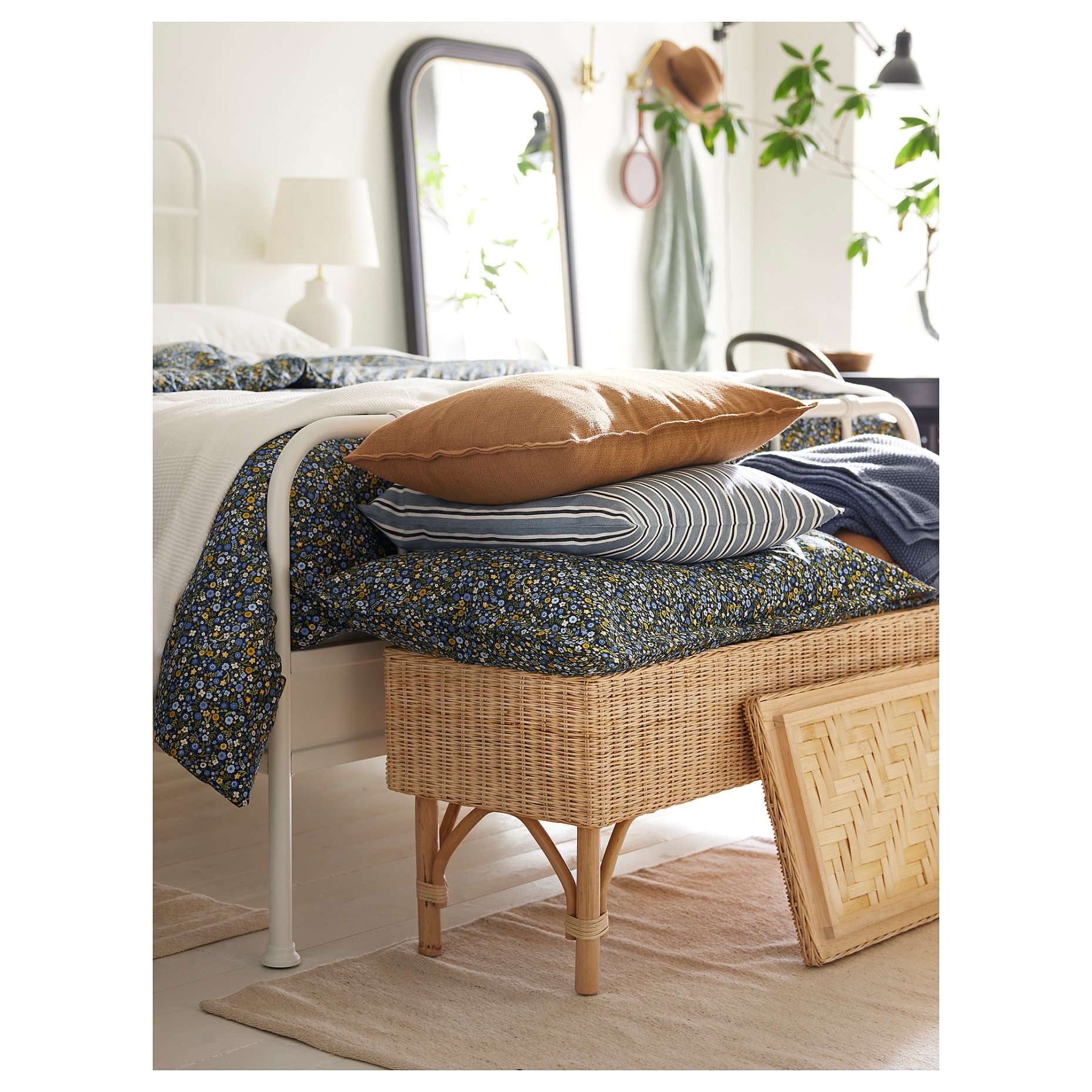 TOLKNING, bench with storage/handmade, 120 cm, 805.126.57