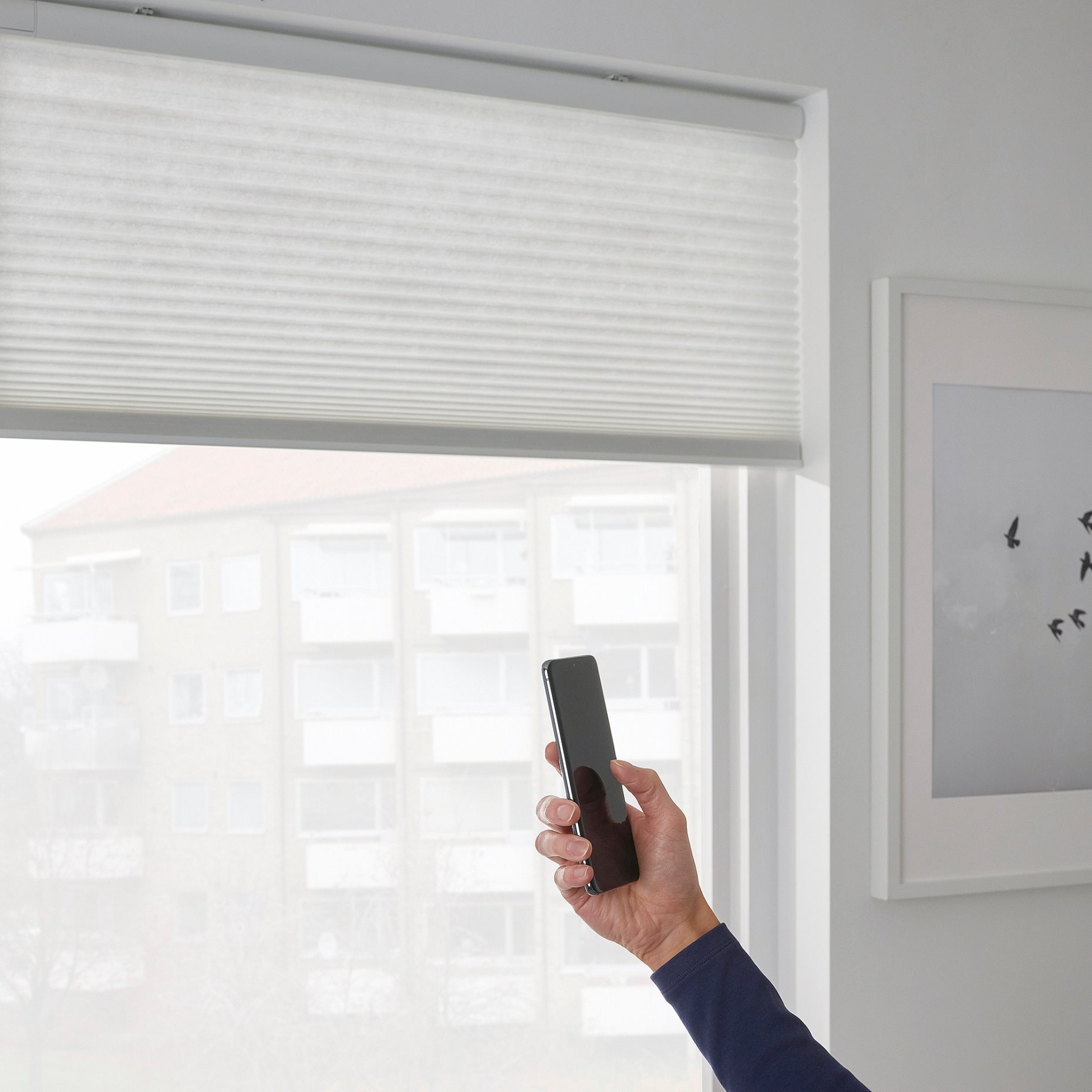 PRAKTLYSING, cellular blind/smart wireless/battery-operated, 60x195 cm, 805.142.51