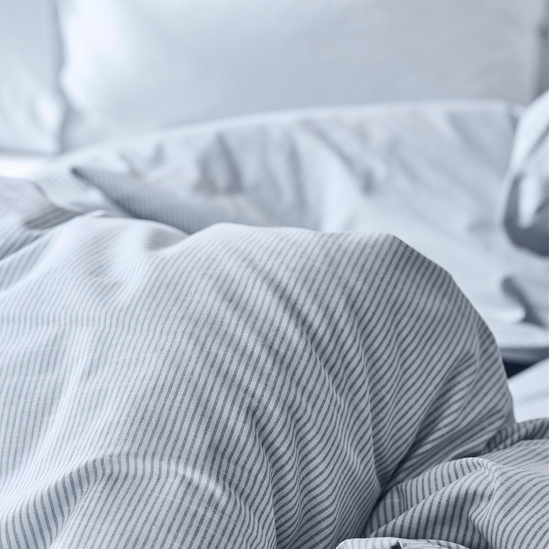 BERGPALM, duvet cover and 2 pillowcases/striped, 240x220/50x60 cm, 805.226.23