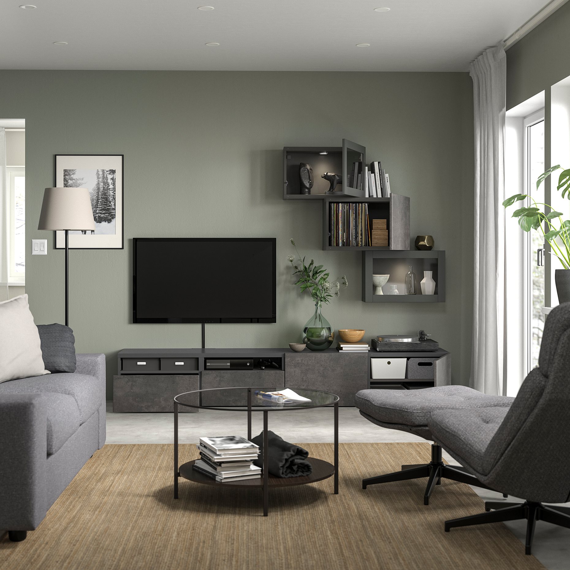 SINDVIK, glass door, 60x38 cm, 805.388.03