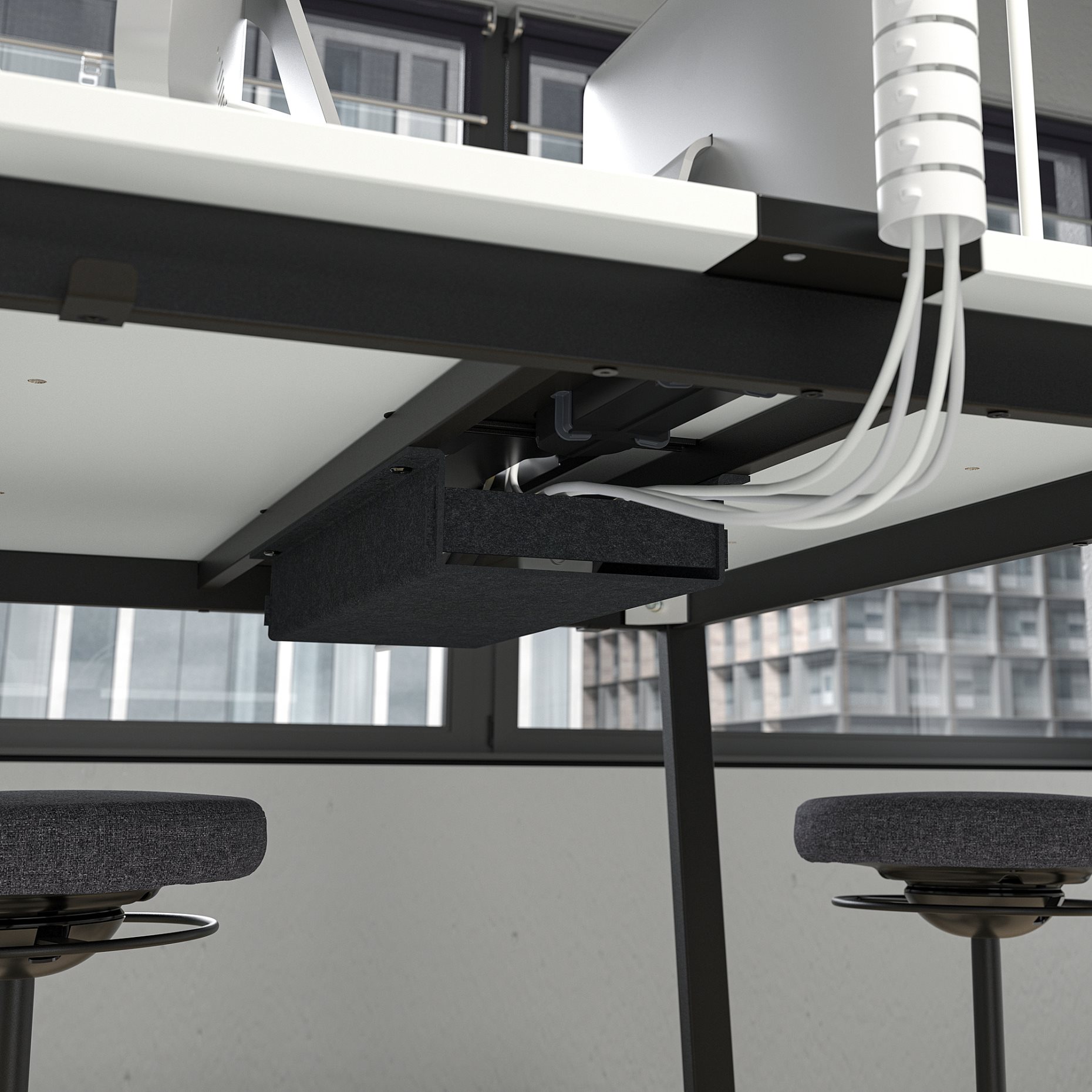 MITTZON, βάση για τραπέζι συνεδριάσεων, 140x108x103 cm, 805.445.21