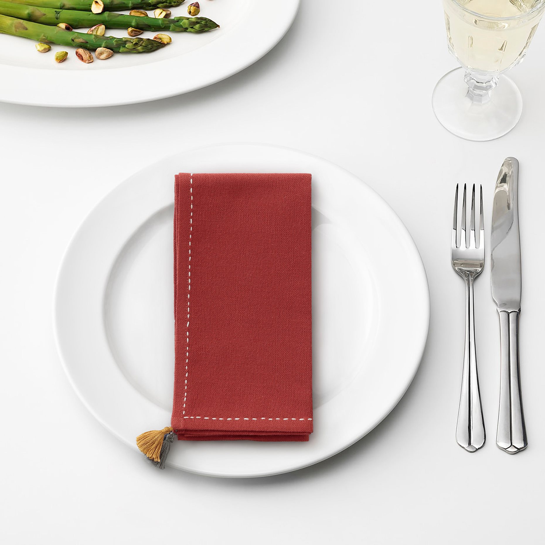 SLÄTTIKA, πετσέτα φαγητού, 2 τεμ. 40x40 cm, 805.517.38