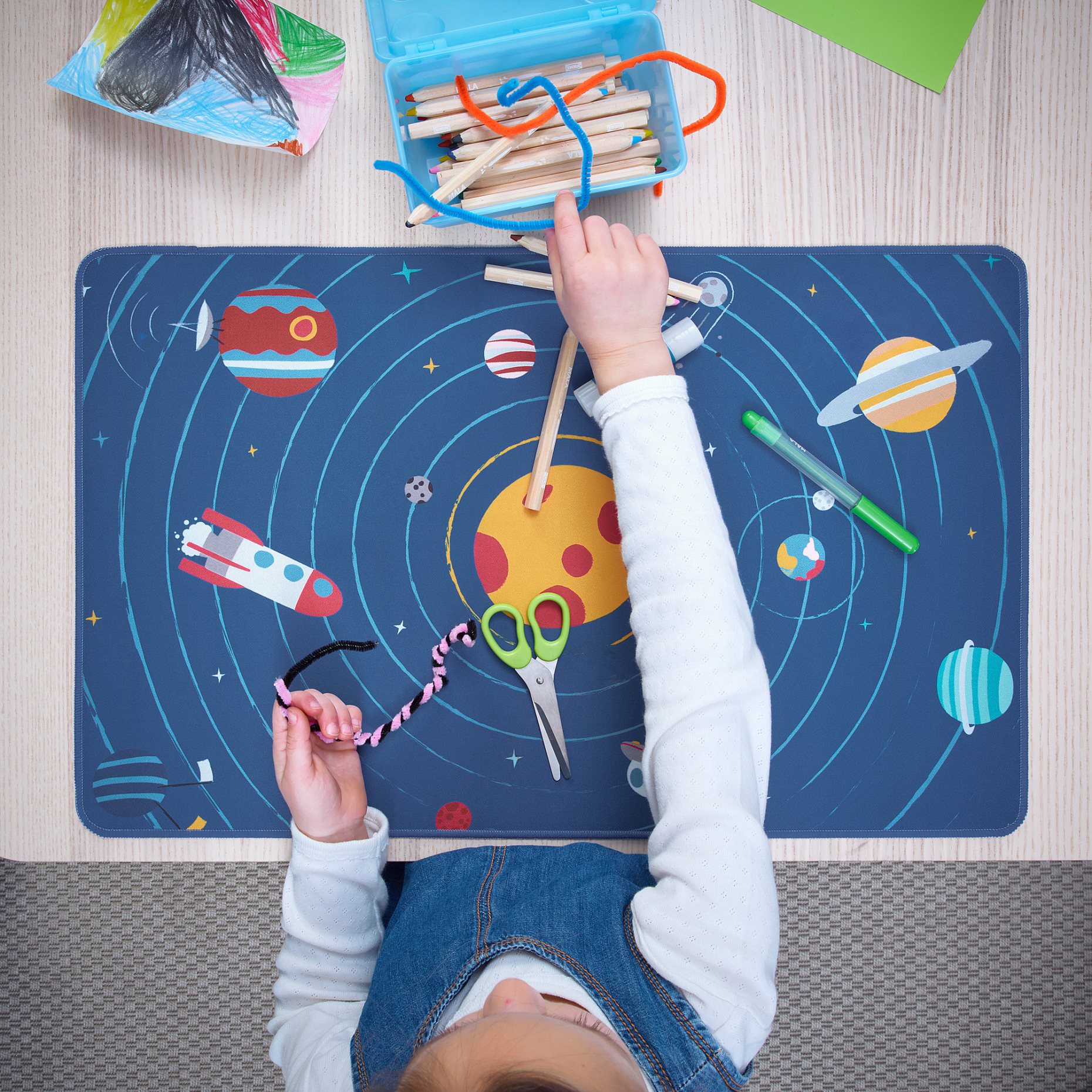 AFTONSPARV, desk pad/Space, 38x60 cm, 805.540.63