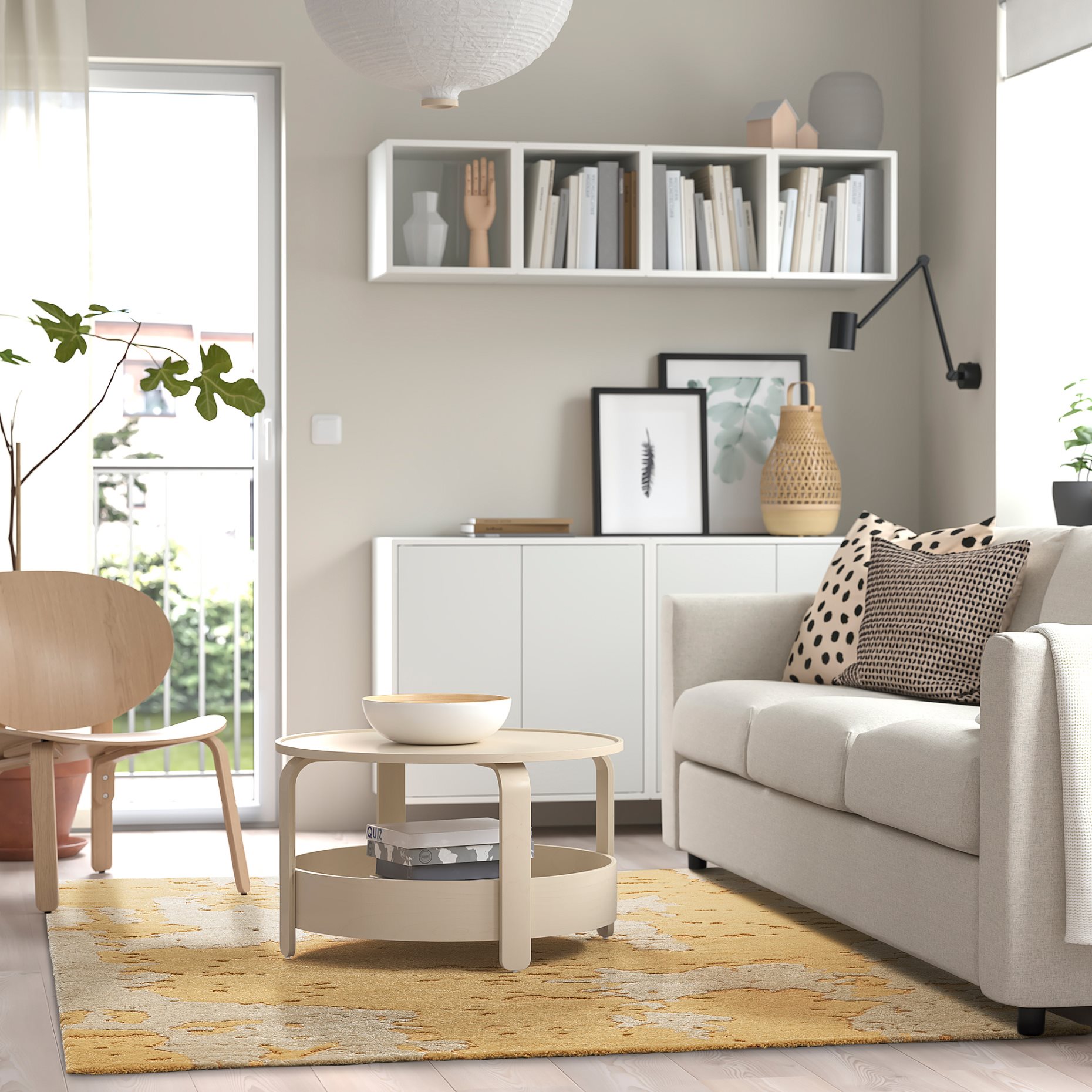 RINGKLOCKA, χαλί χαμηλό πέλος, 160x230 cm, 805.653.92