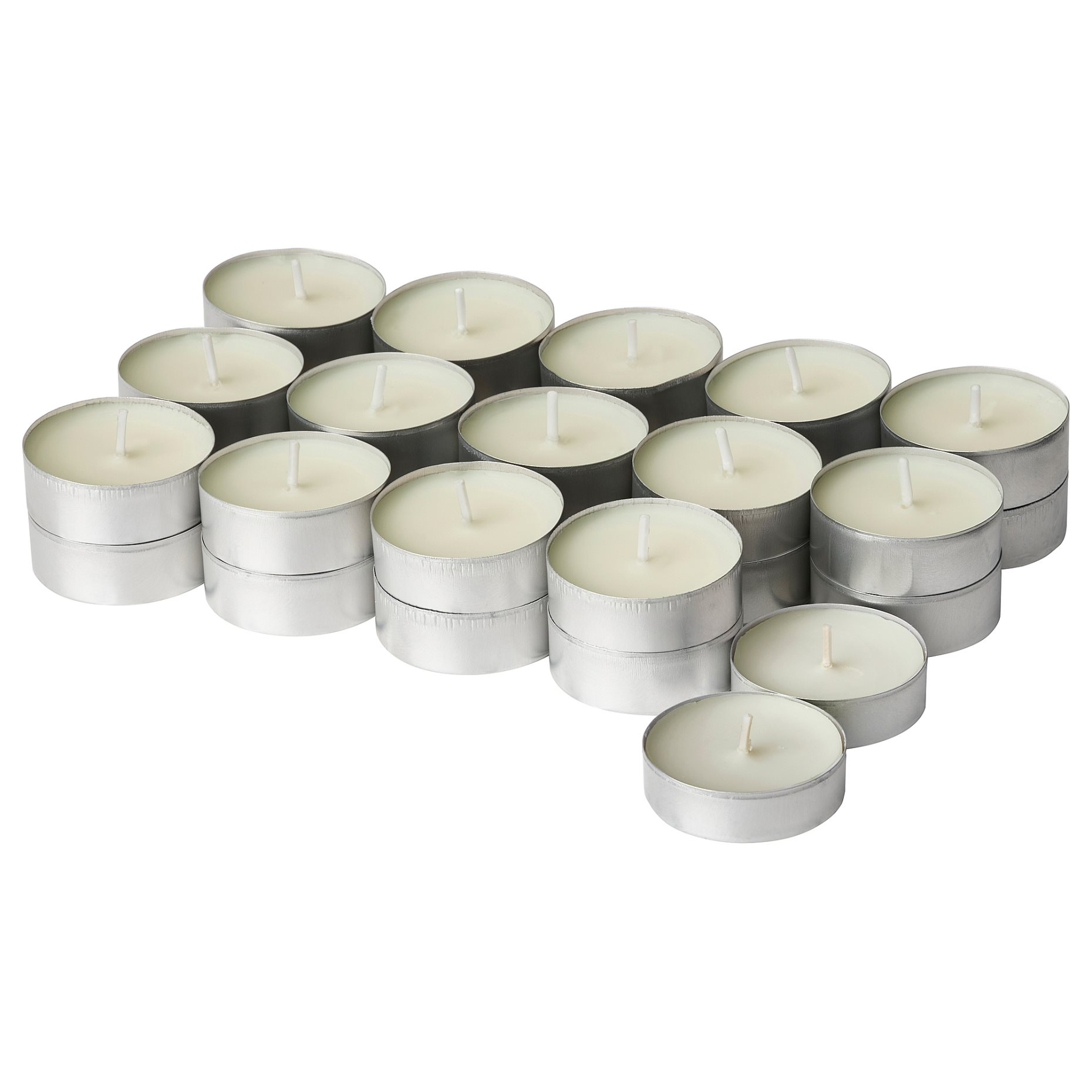 SILKESTRÄD, scented tealight/dew & moss/30 pack, 3.5 hr, 805.705.53