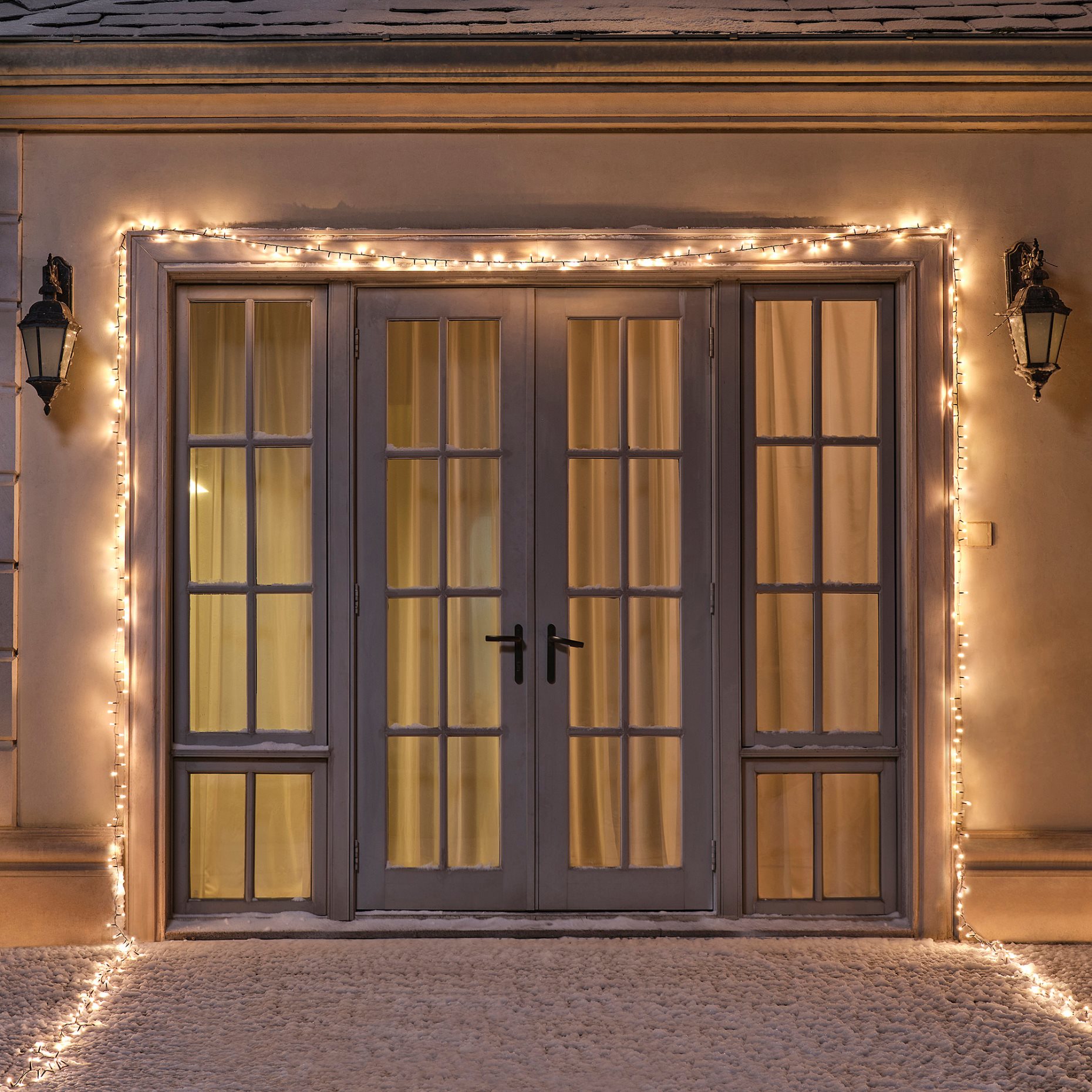 STRÅLA, γιρλάντα με ενσωματωμένο φωτισμό LED/400 λαμπτήρες/εξωτερικού χώρου, 805.831.74