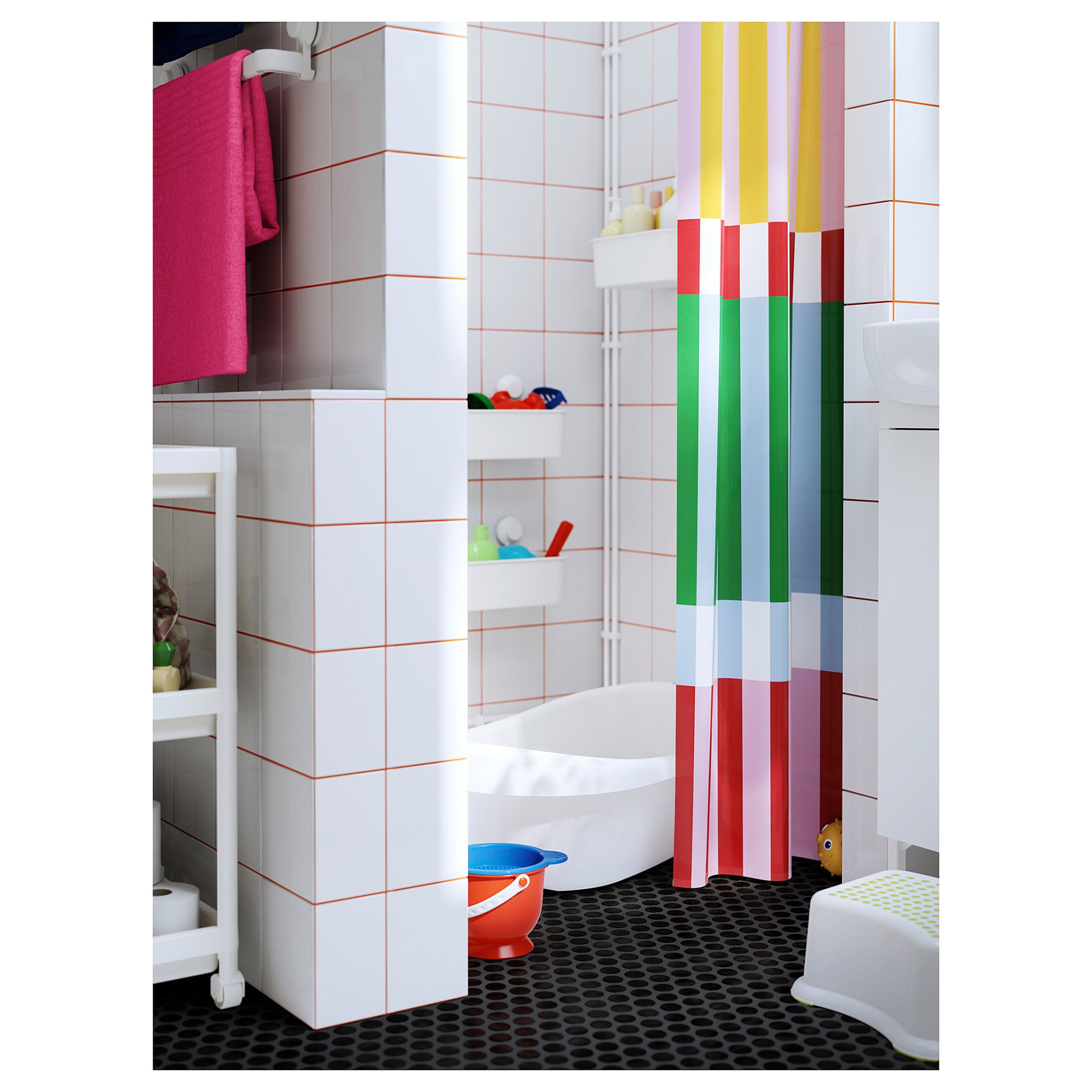 BANJANTRÄD, κουρτίνα μπάνιου, 180x200 cm, 805.941.44