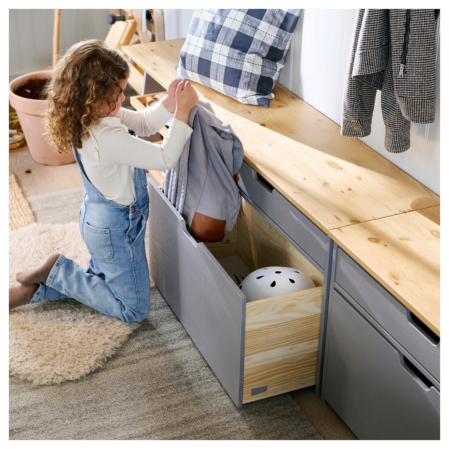 KALLSÖ, πάγκος με αποθηκευτικό χώρο, 80x38x56 cm, 805.993.25