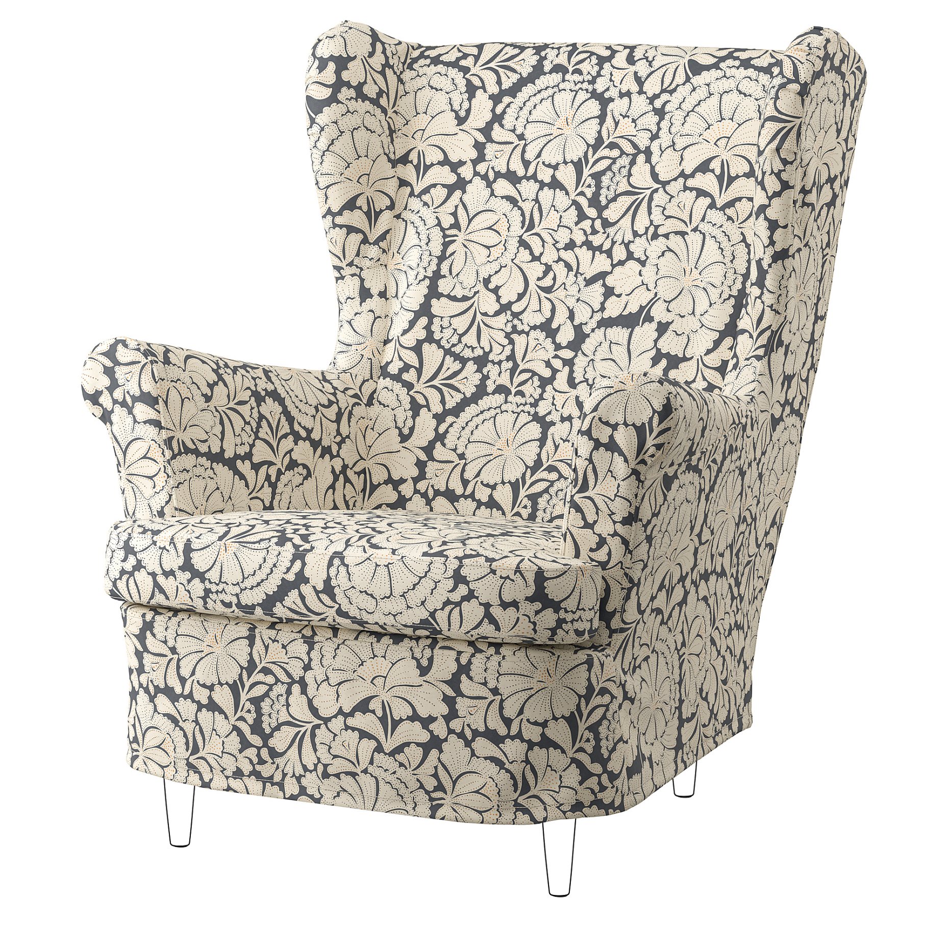 STRANDMON, slipcover for wing chair, 806.056.37
