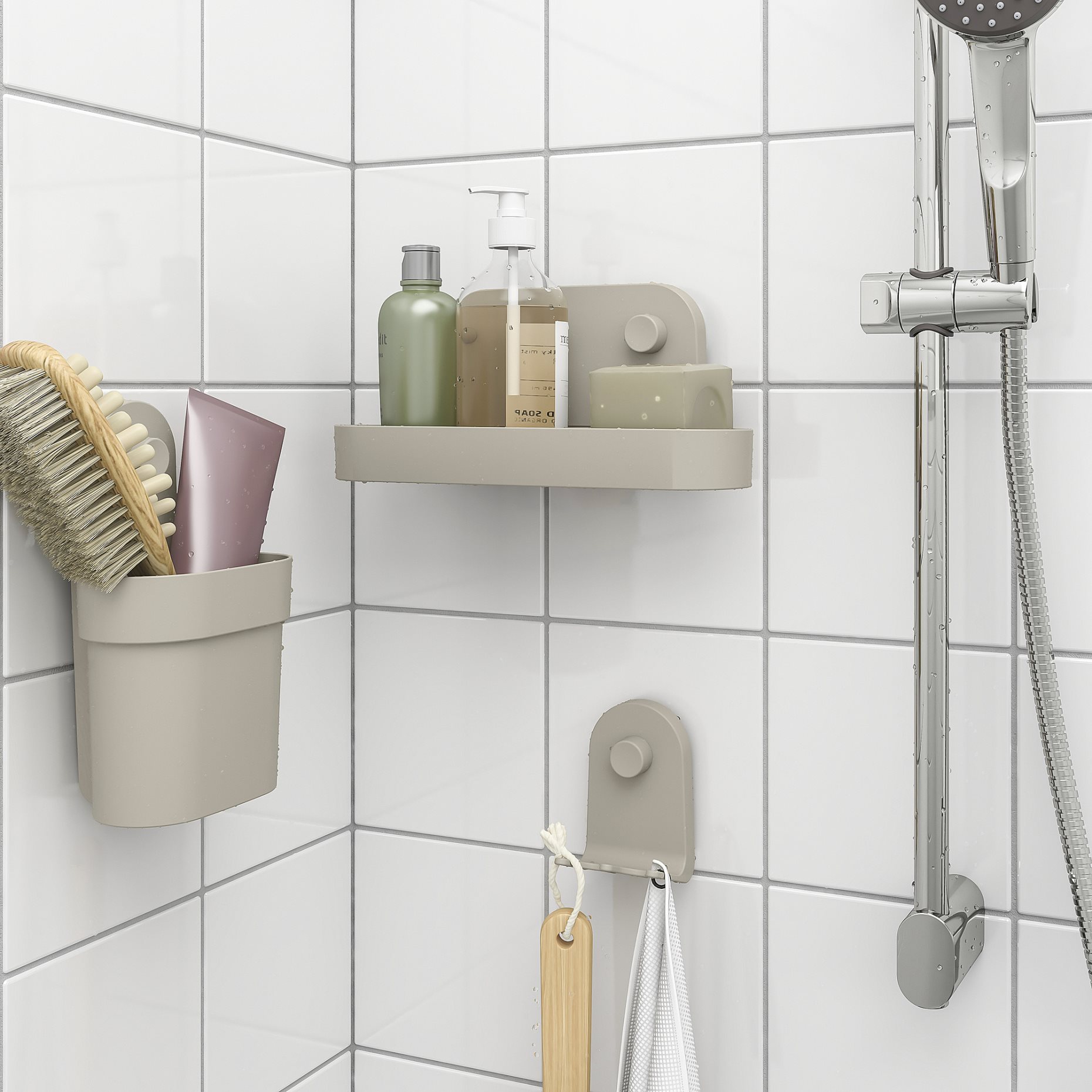 ÖBONÄS, τριπλό άγκιστρο με βεντούζα, 7x11 cm, 806.060.95