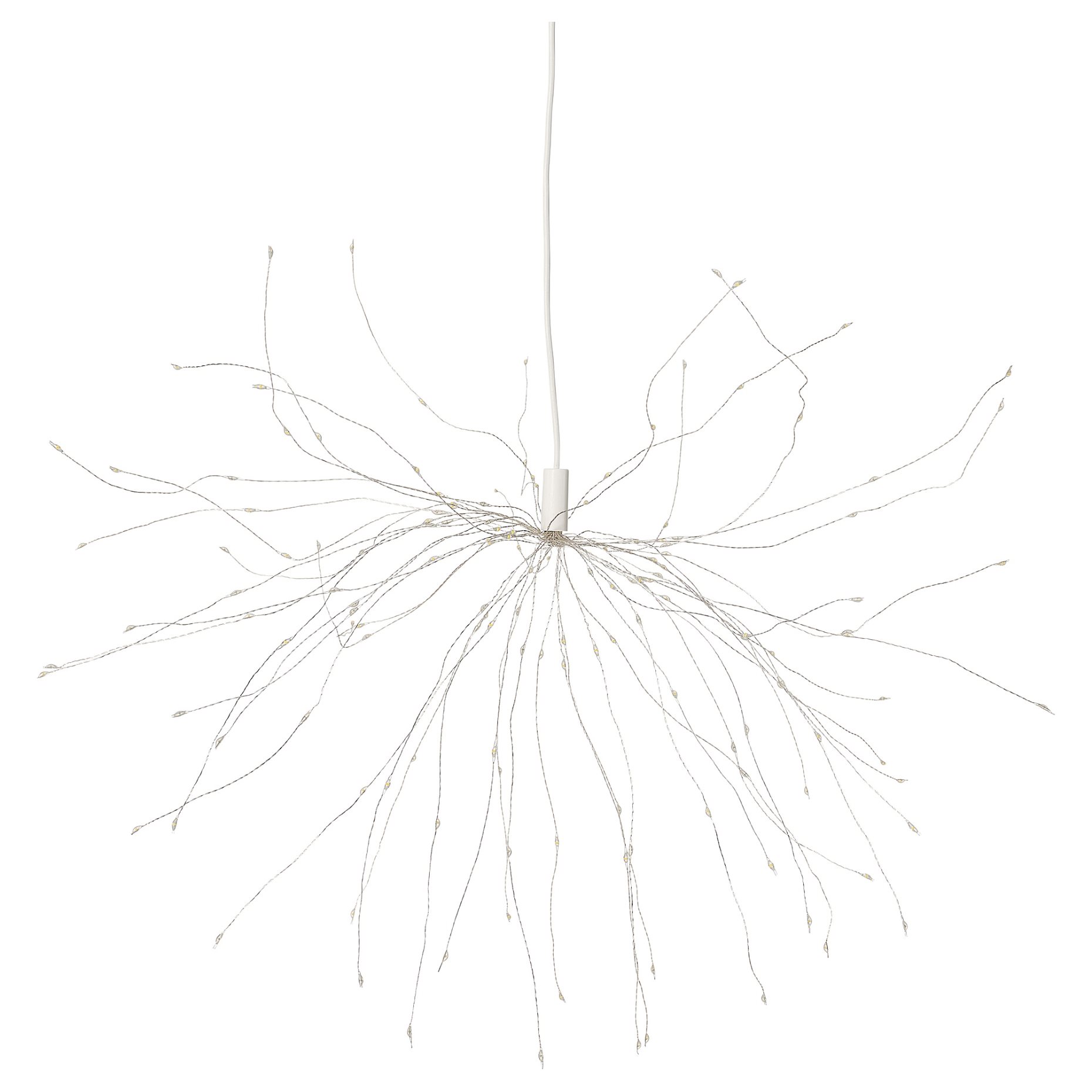 STRÅLA, pendant lamp with built in LED light source/battery-operated, sparkler, 806.066.51