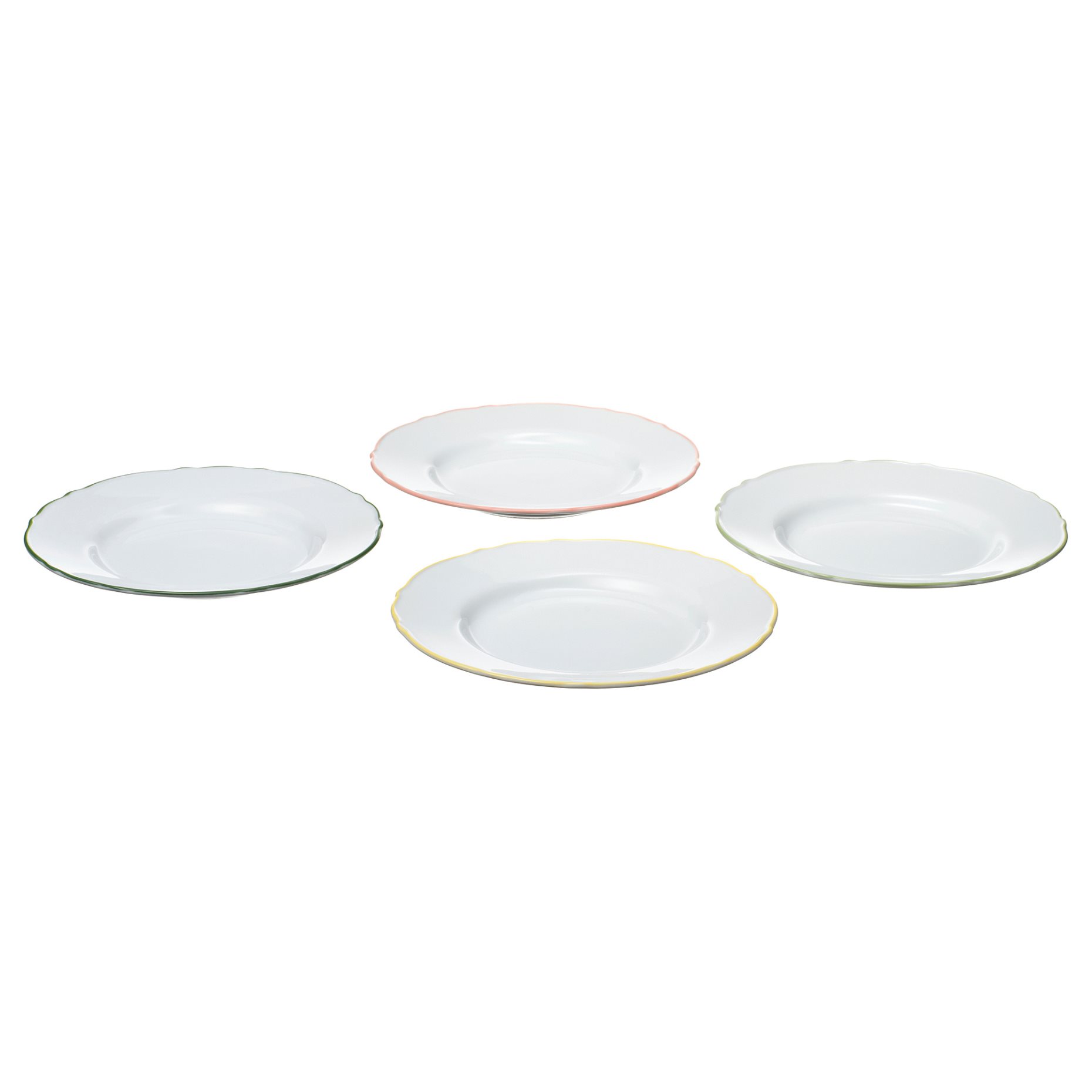 UPPLAGA, side plate 4 pack, 22 cm, 806.119.21