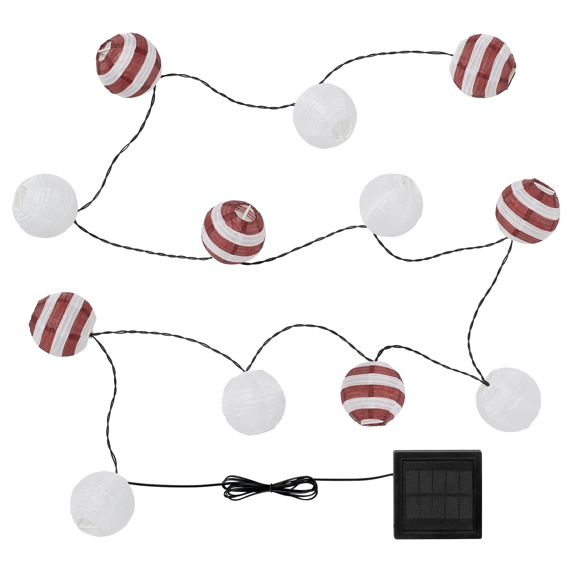 SOLVINDEN, solar-powered lighting chain with built-in LED light source/12 lights, 806.151.70