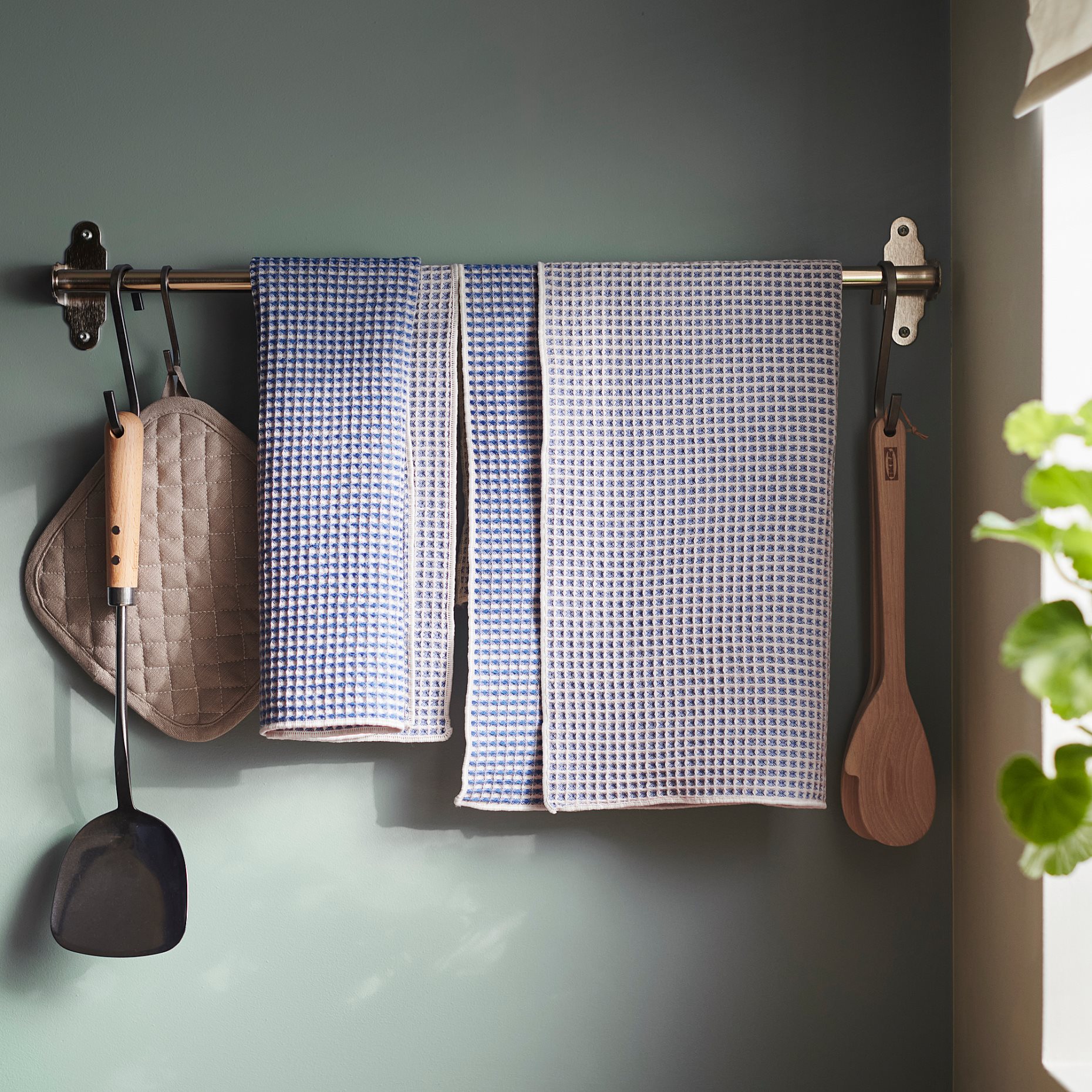 VÄLVÅRDAD, πετσέτα κουζίνας, 2 τεμ. 45x60 cm, 806.180.03