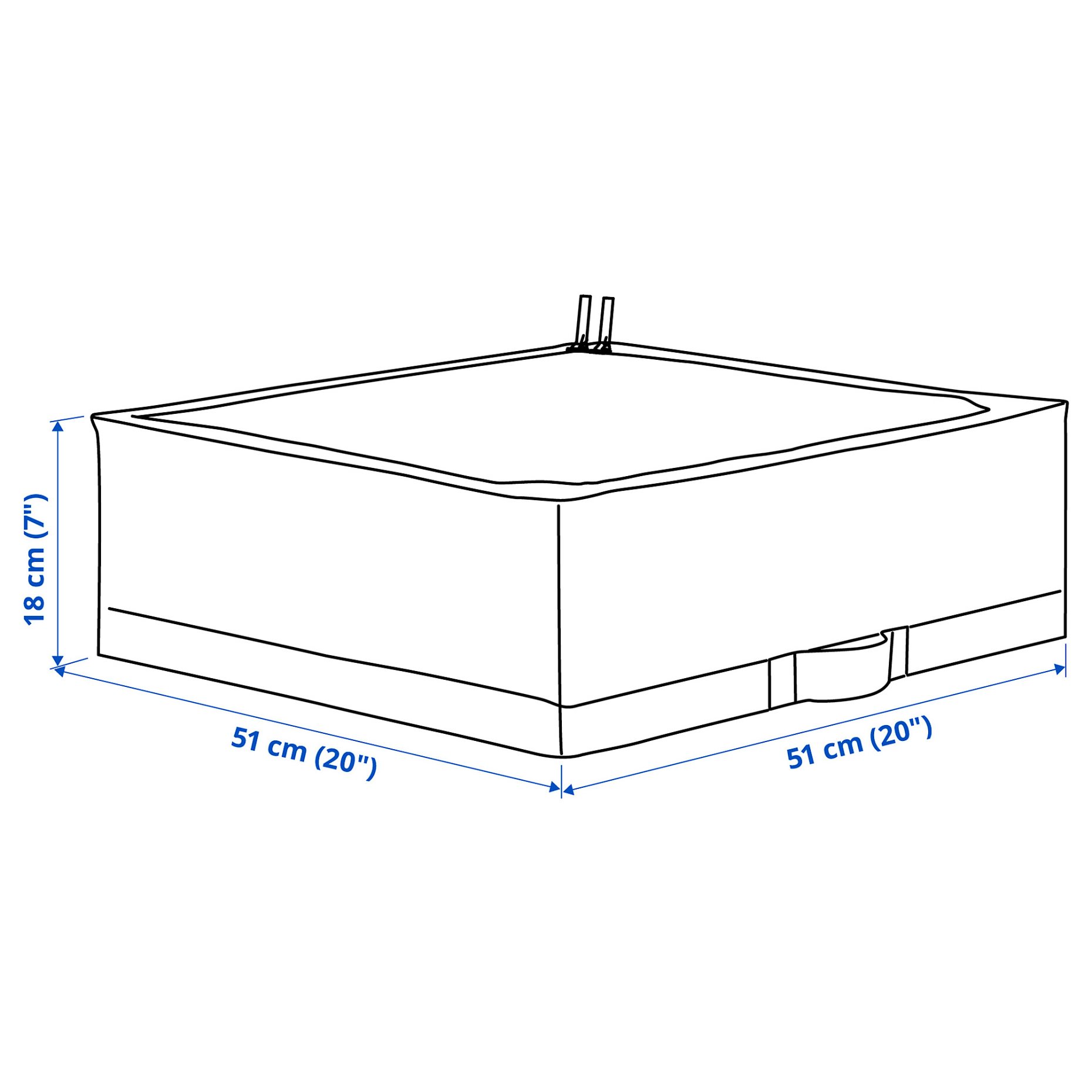 STUK, storage case, 51x51x18 cm, 806.215.38