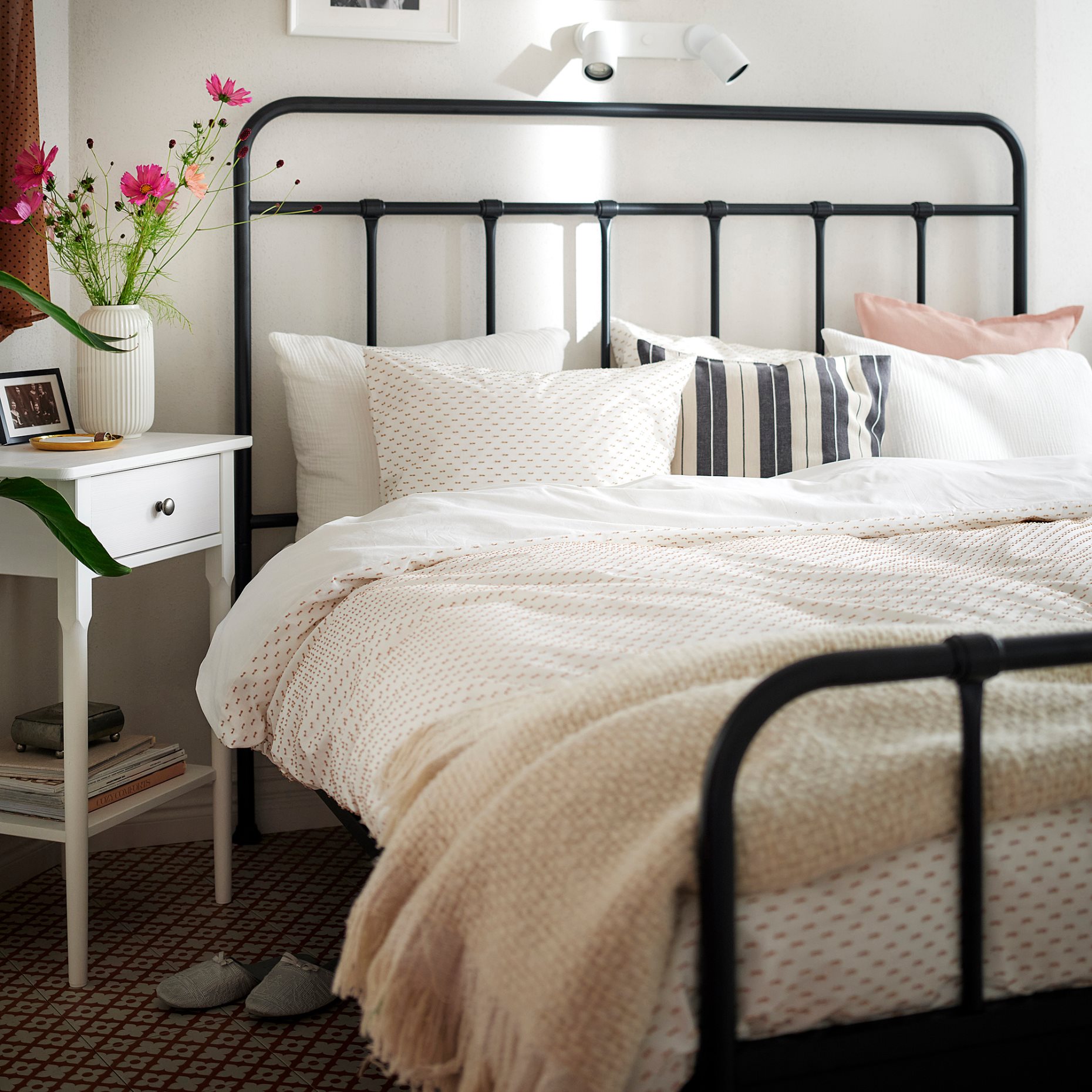 BANDKNIPPE, παπλωματοθήκη και μαξιλαροθήκη, 150x200/50x60 cm, 806.220.00