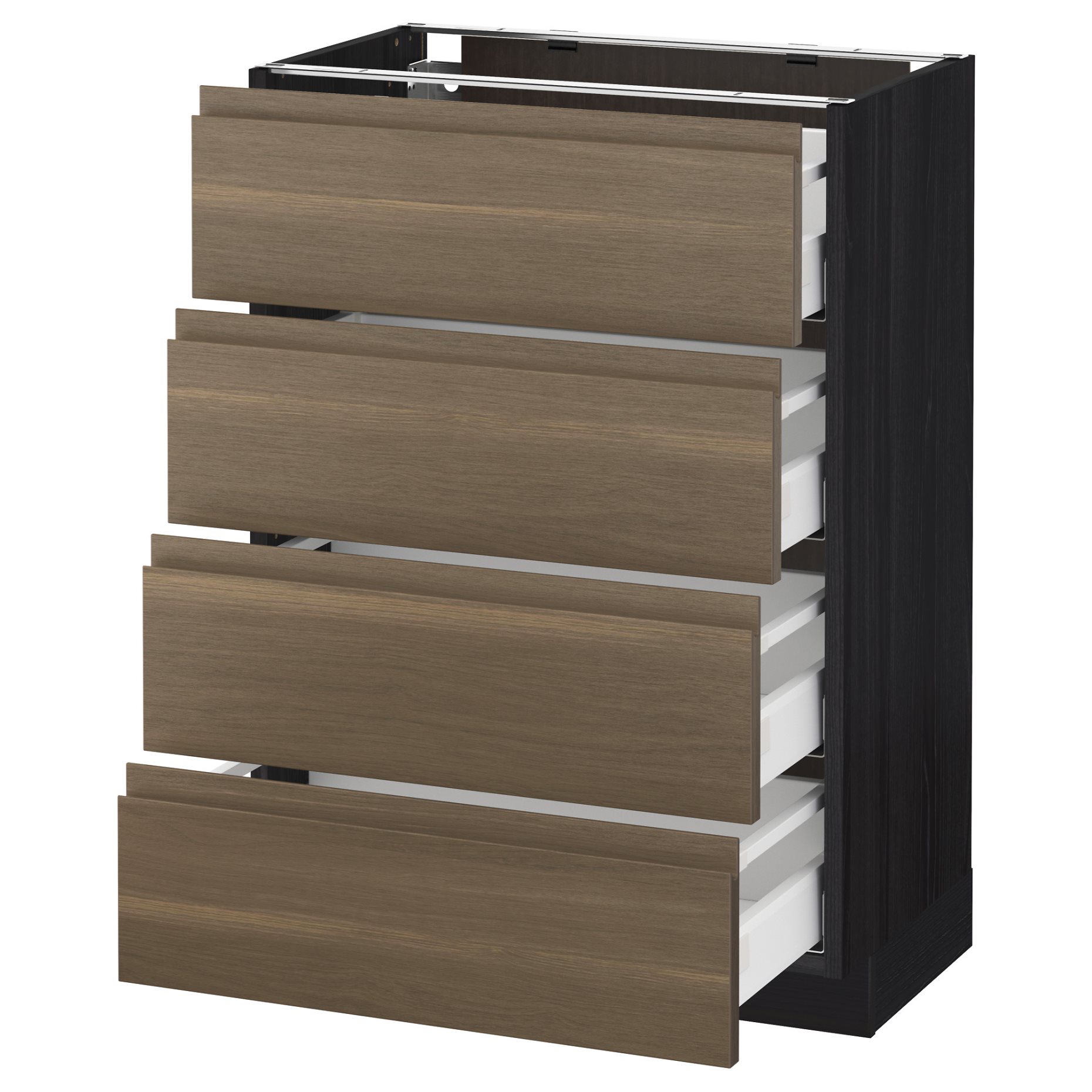 METOD/MAXIMERA, base cabinet 4 fronts/4 drawers, 891.316.77