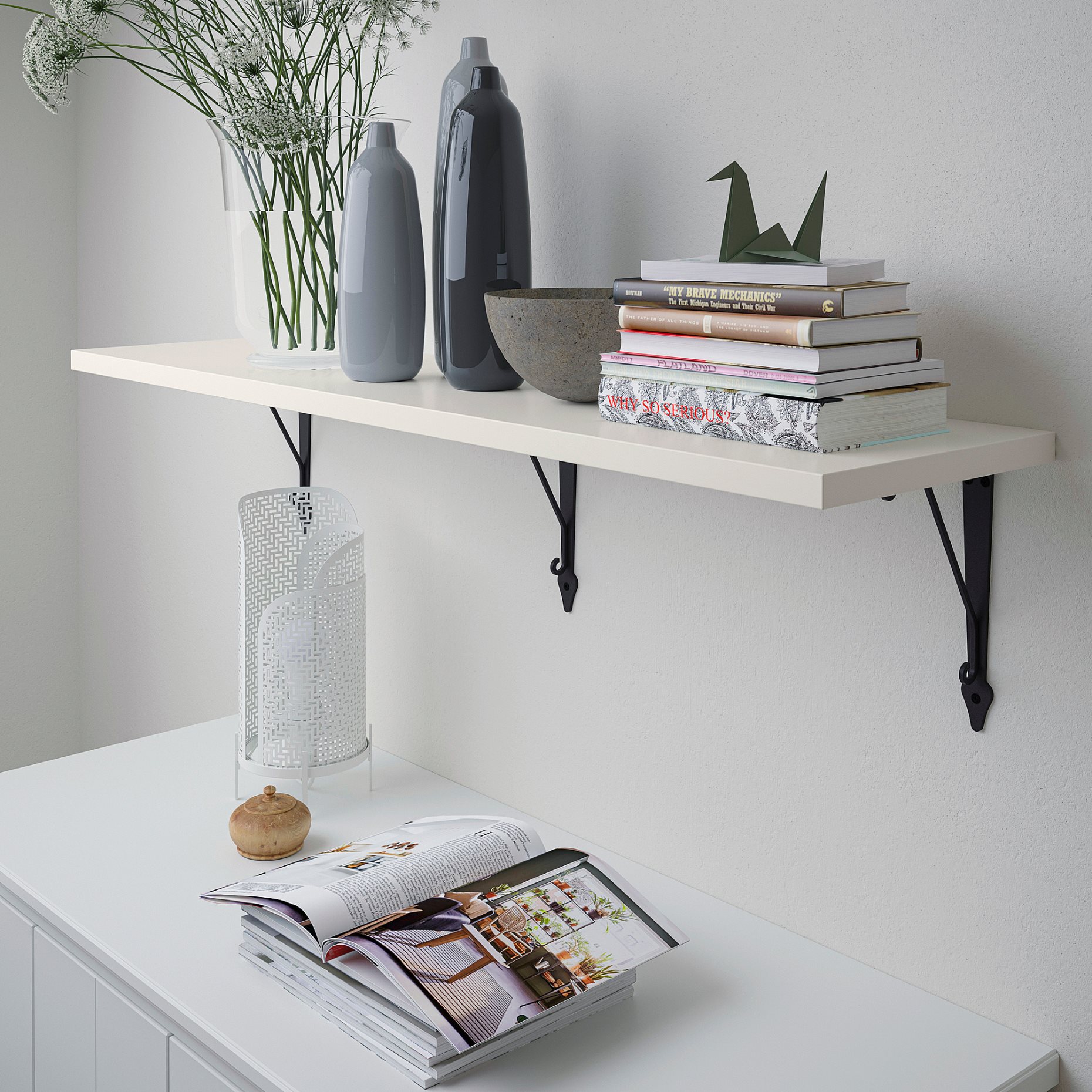 BERGSHULT/KROKSHULT, wall shelf, 893.260.62