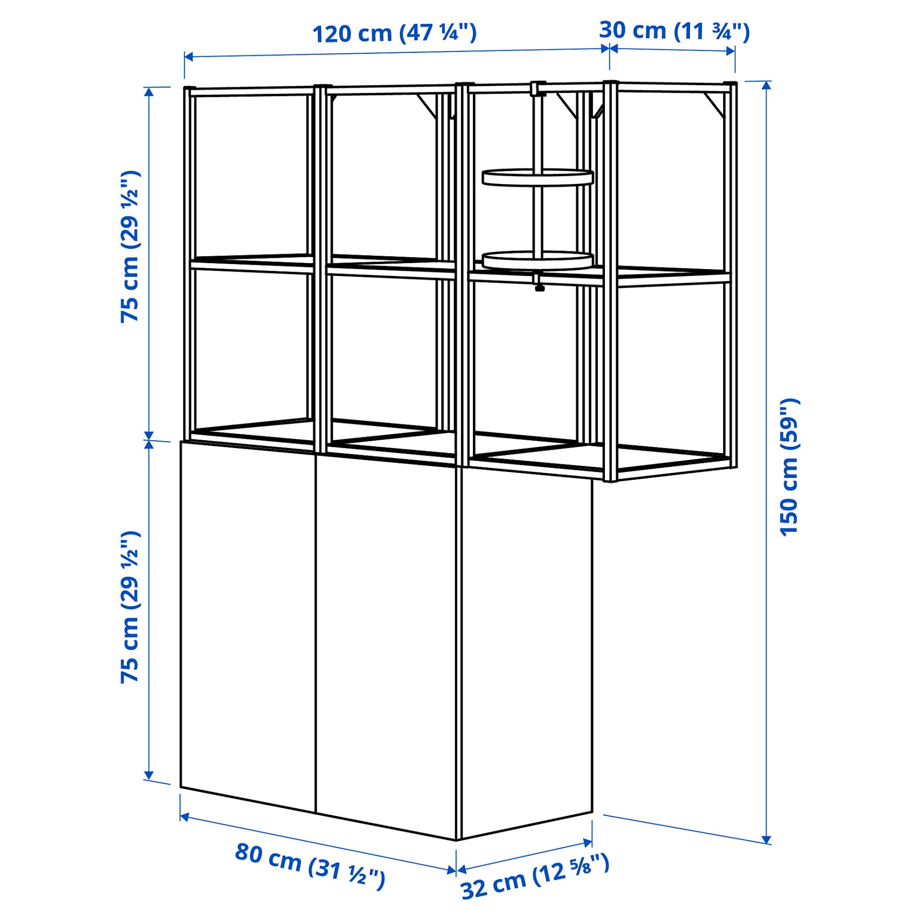 ENHET, wall storage combination, 893.314.50