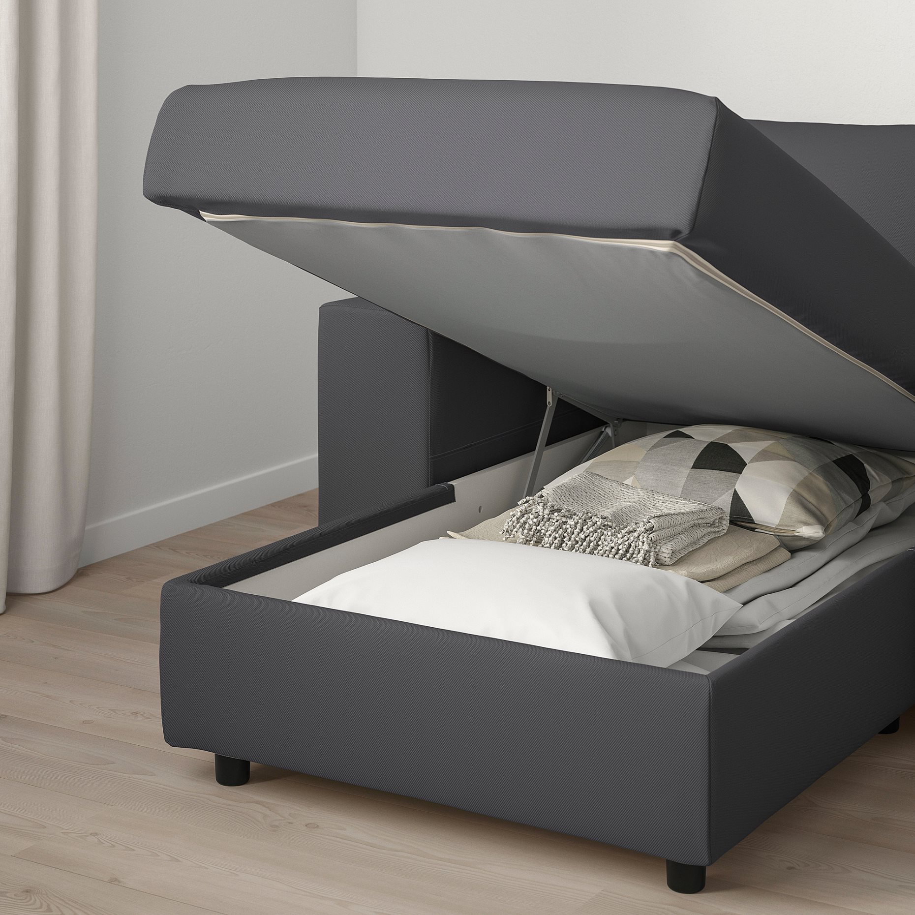 VIMLE, chaise longue with wide armrests, 894.091.37