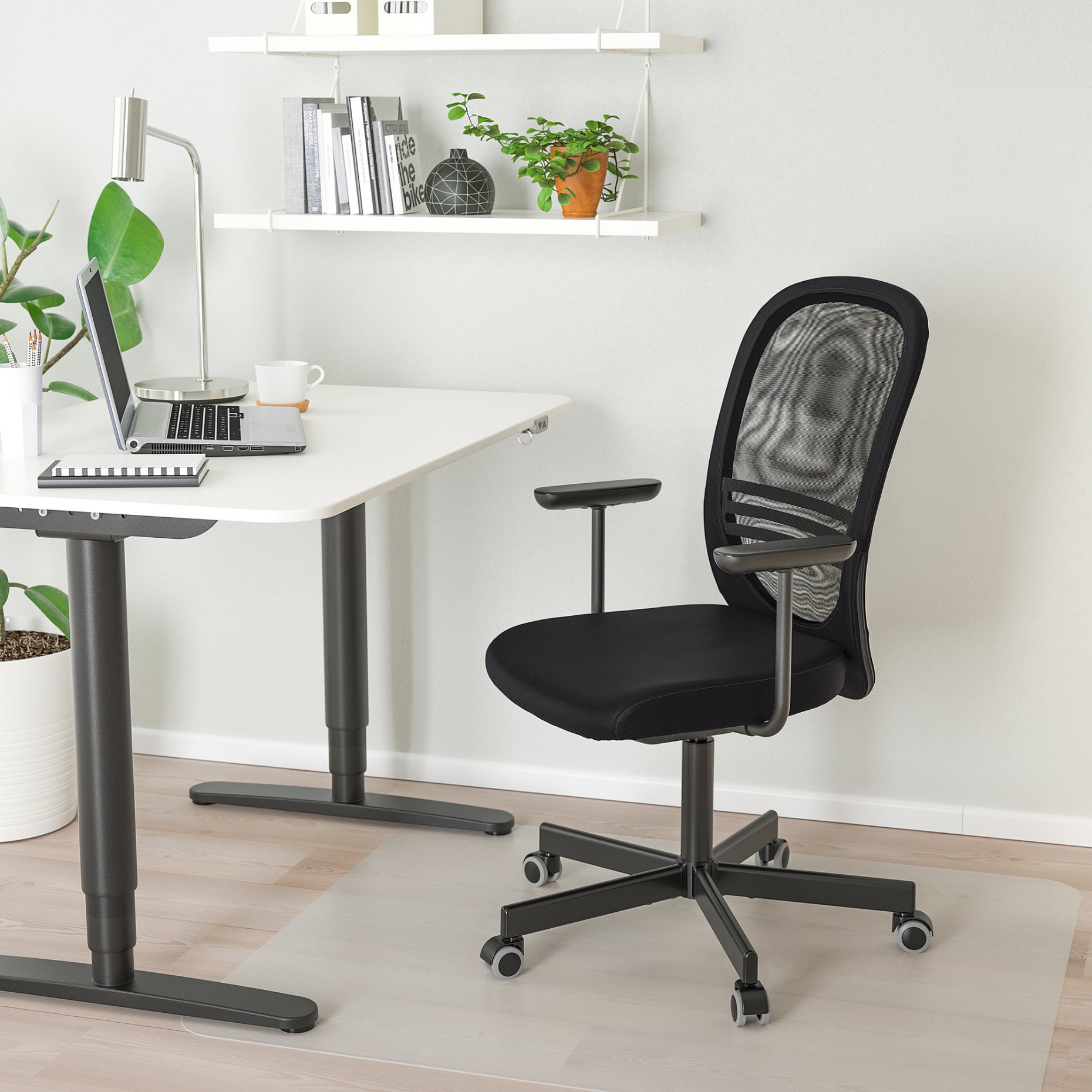 FLINTAN, office chair with armrests, 894.244.68