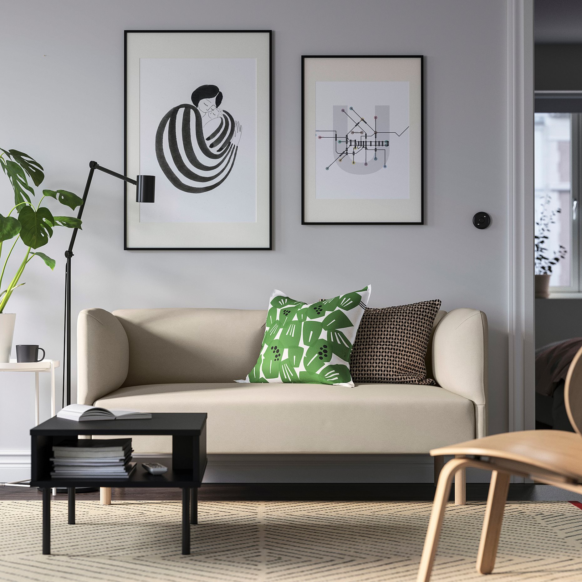 LILLEHEM, σύνθεση διθέσιου καναπέ, 894.712.85