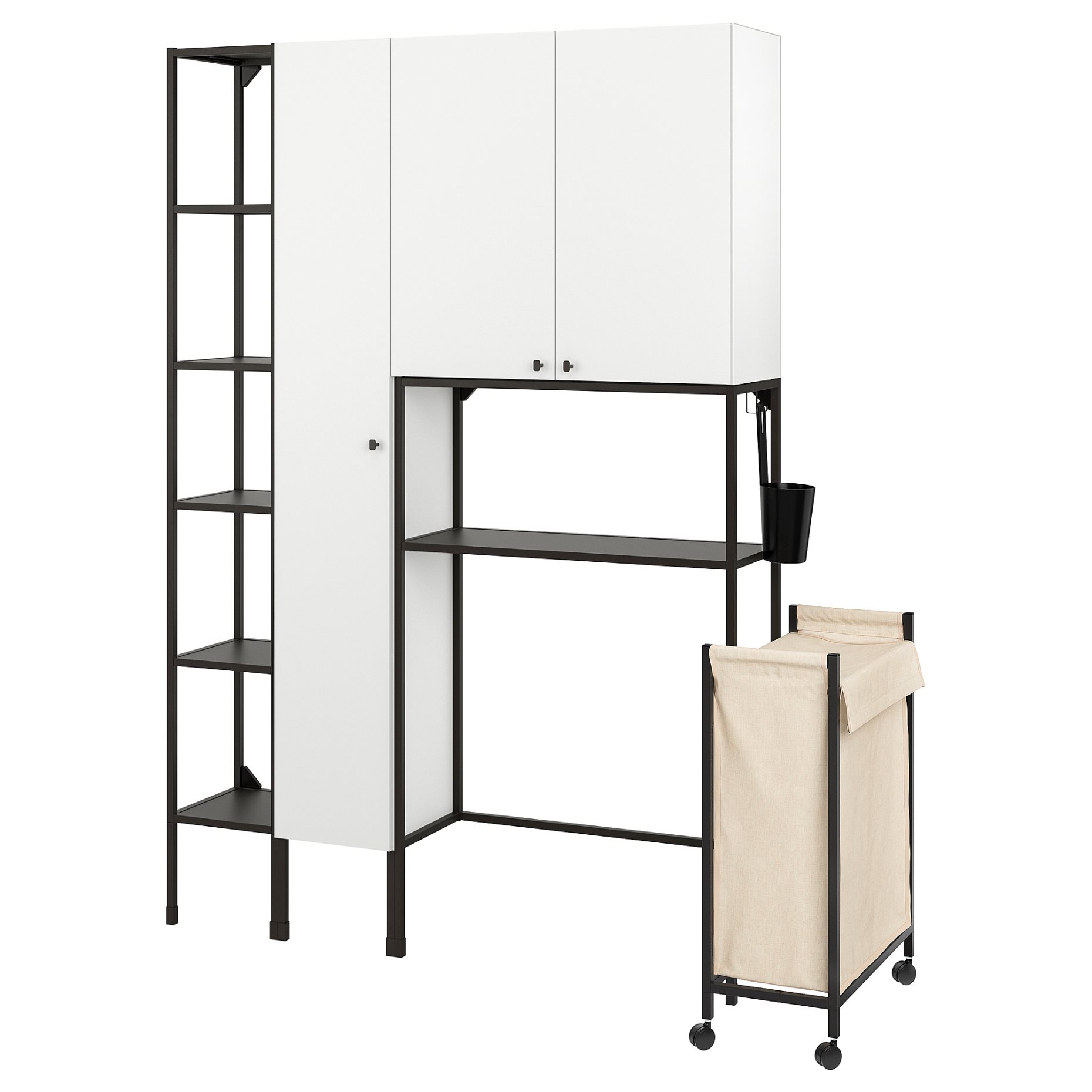 ENHET, storage combination for laundry, 80x32x204 cm, 894.779.23