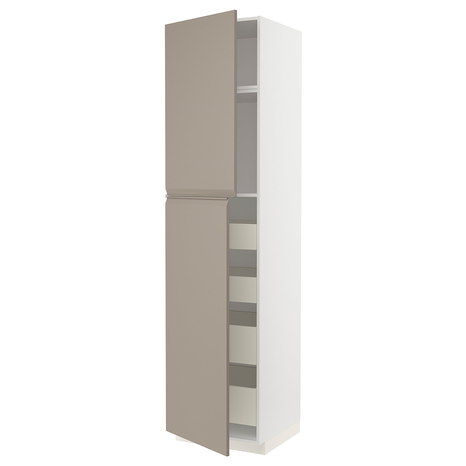 METOD, high cabinet with 2 doors/4 drawers, 60x60x240 cm, 894.917.02