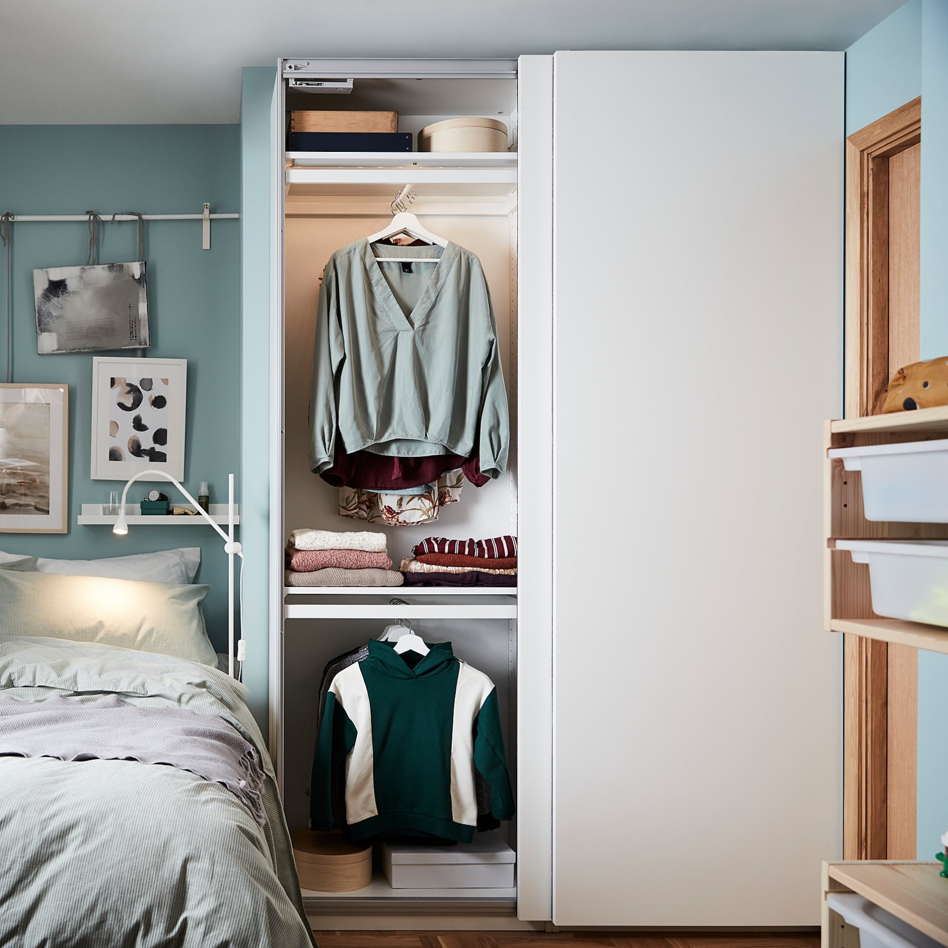 PAX, 2 wardrobe frames, 200x35x201 cm, 894.947.53