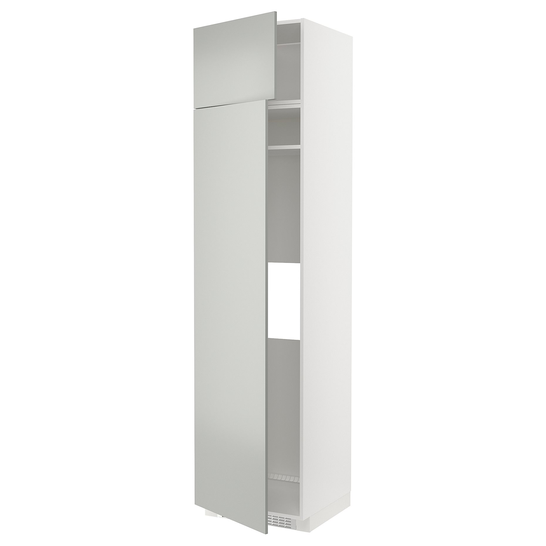 METOD, high cabinet for fridge or freezer with 2 drawers, 60x60x240 cm, 895.387.71