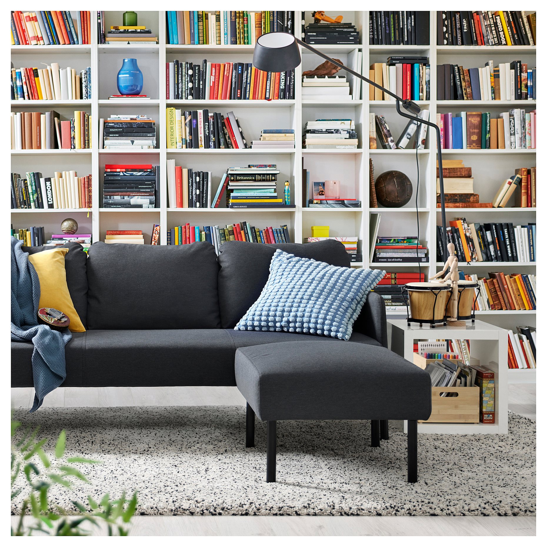 GLOSTAD, 3-seat sofa with chaise longue, 895.426.69