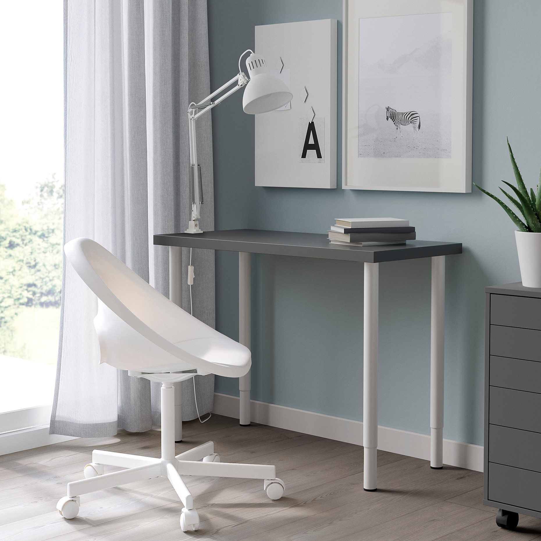 LINNMON/OLOV, γραφείο, 100x45 cm, 895.902.07