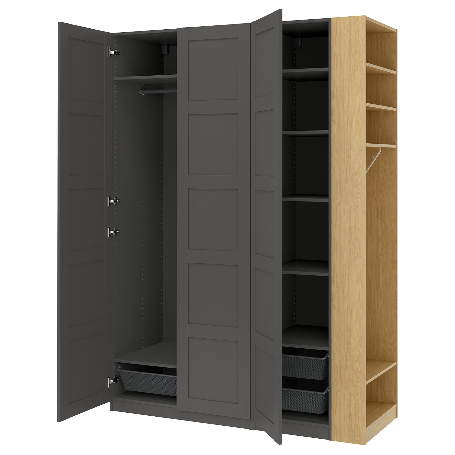 PAX/BERGSBO, wardrobe combination, 170x60x236 cm, 896.069.58
