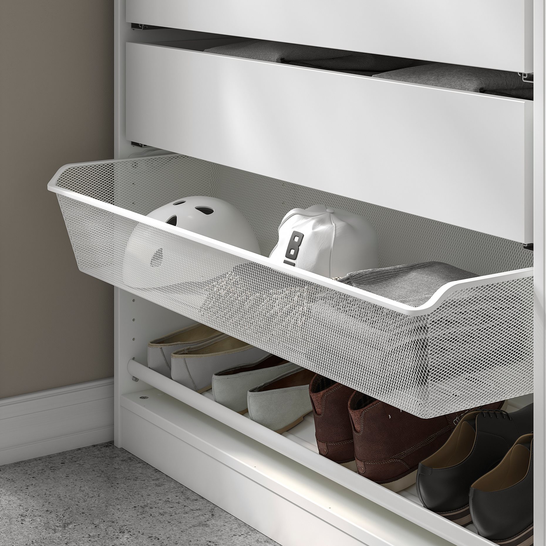 KOMPLEMENT, συρμάτινο καλάθι πυκνής πλέξης, 902.572.94