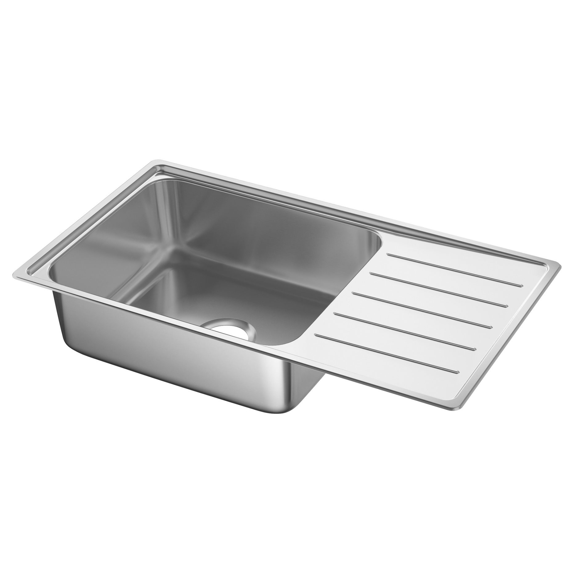 VATTUDALEN, inset sink, 1 bowl with drainboard, 903.151.71