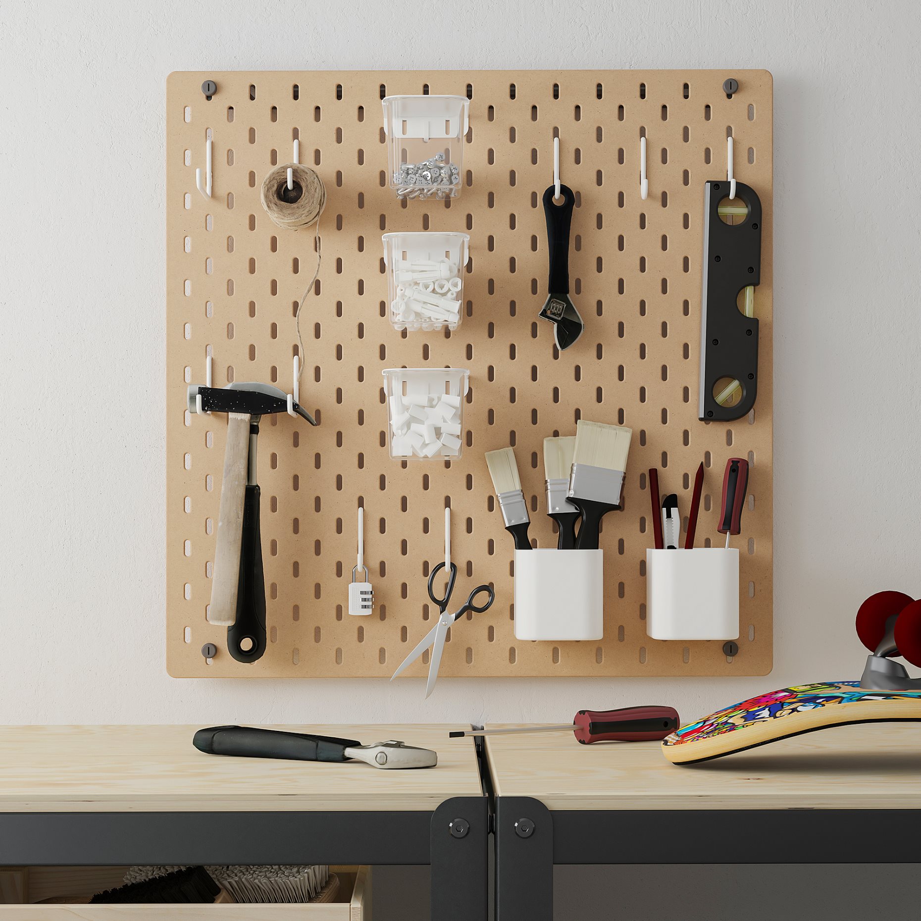 SKÅDIS, pegboard, 56x56 cm, 903.471.72