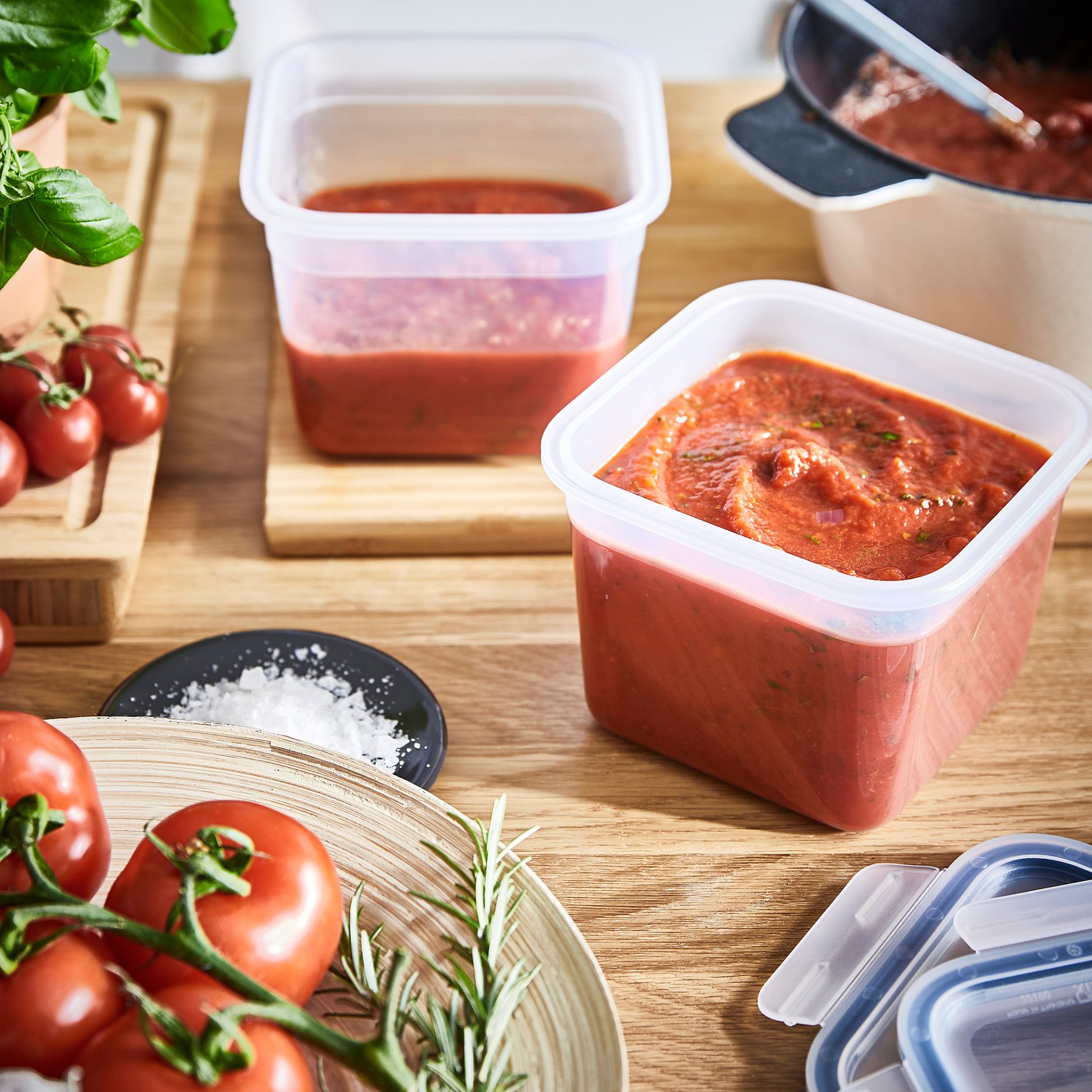 IKEA 365+, food container square/plastic, 1.4 l, 903.591.79