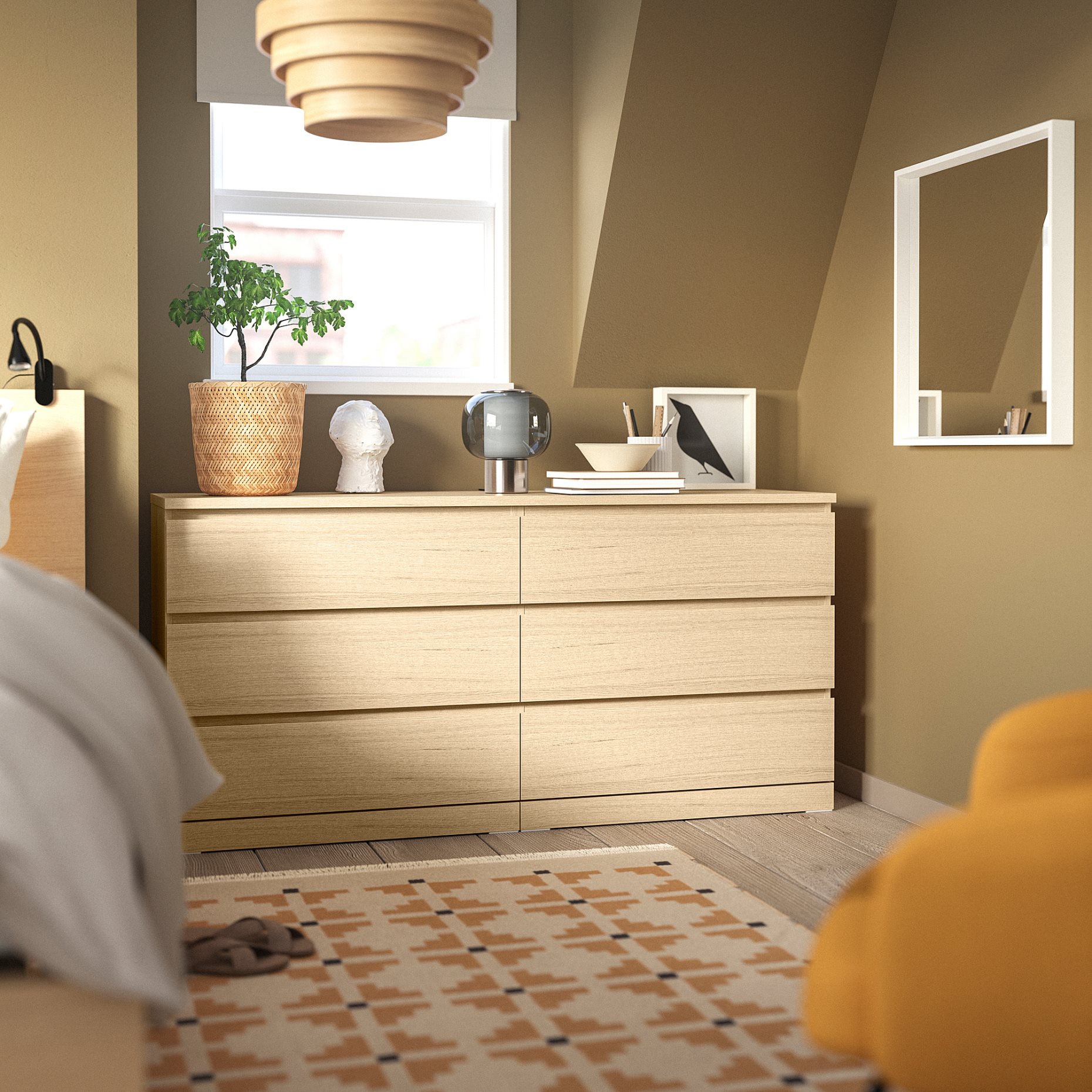 MALM, chest of 6 drawers, 904.035.87