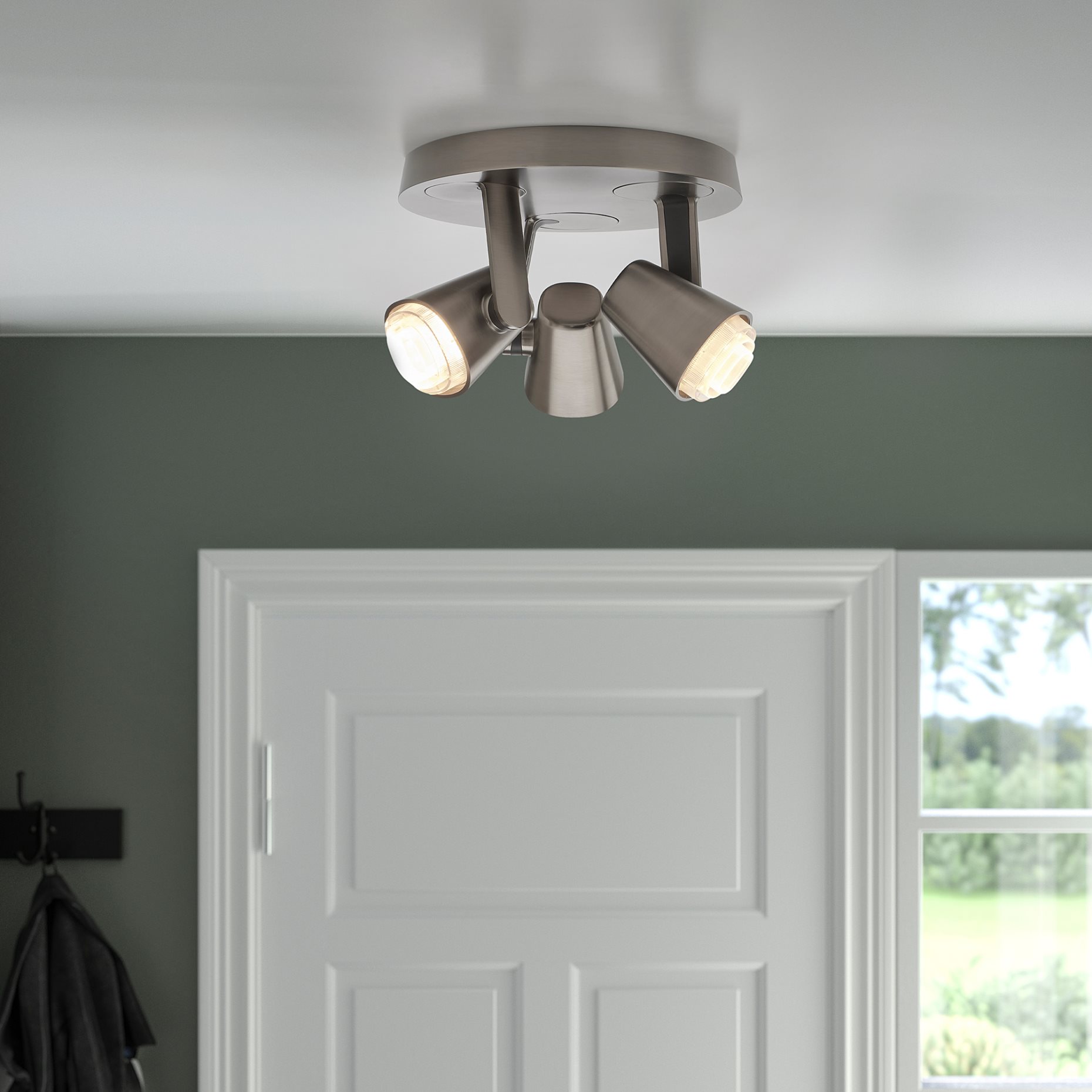 MONAZIT, ceiling spotlight with 3 spots, 904.076.46